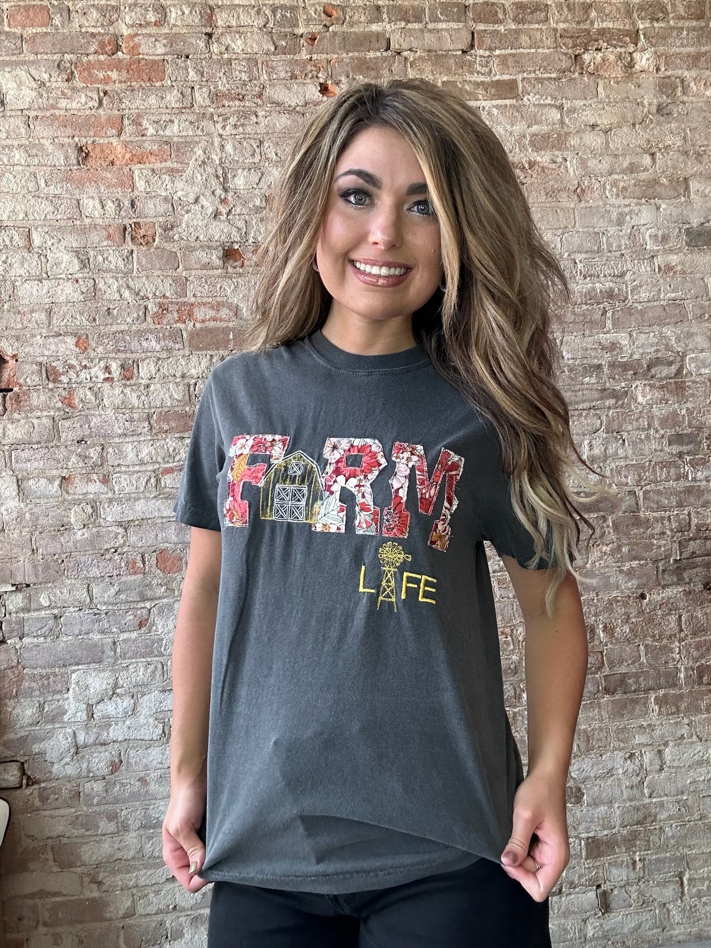 Farm Life Floral Tee