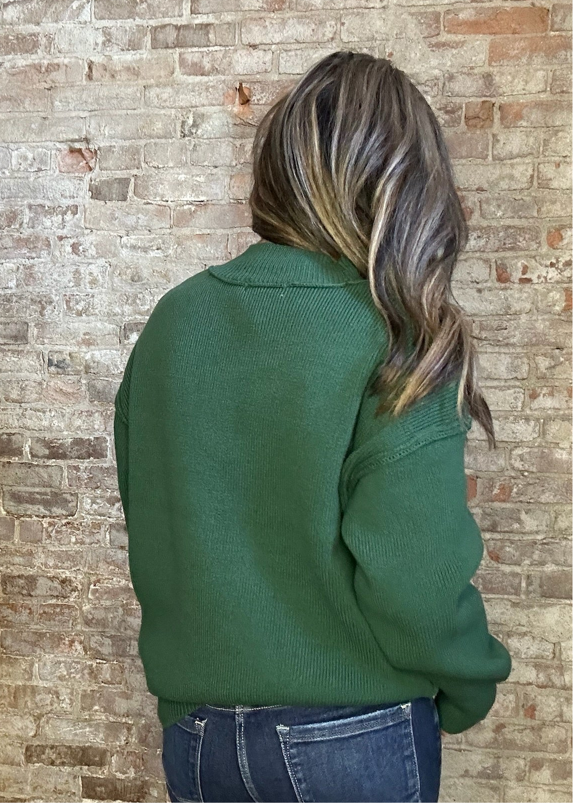 Simple Cozy Sweater ~ Dark Green
