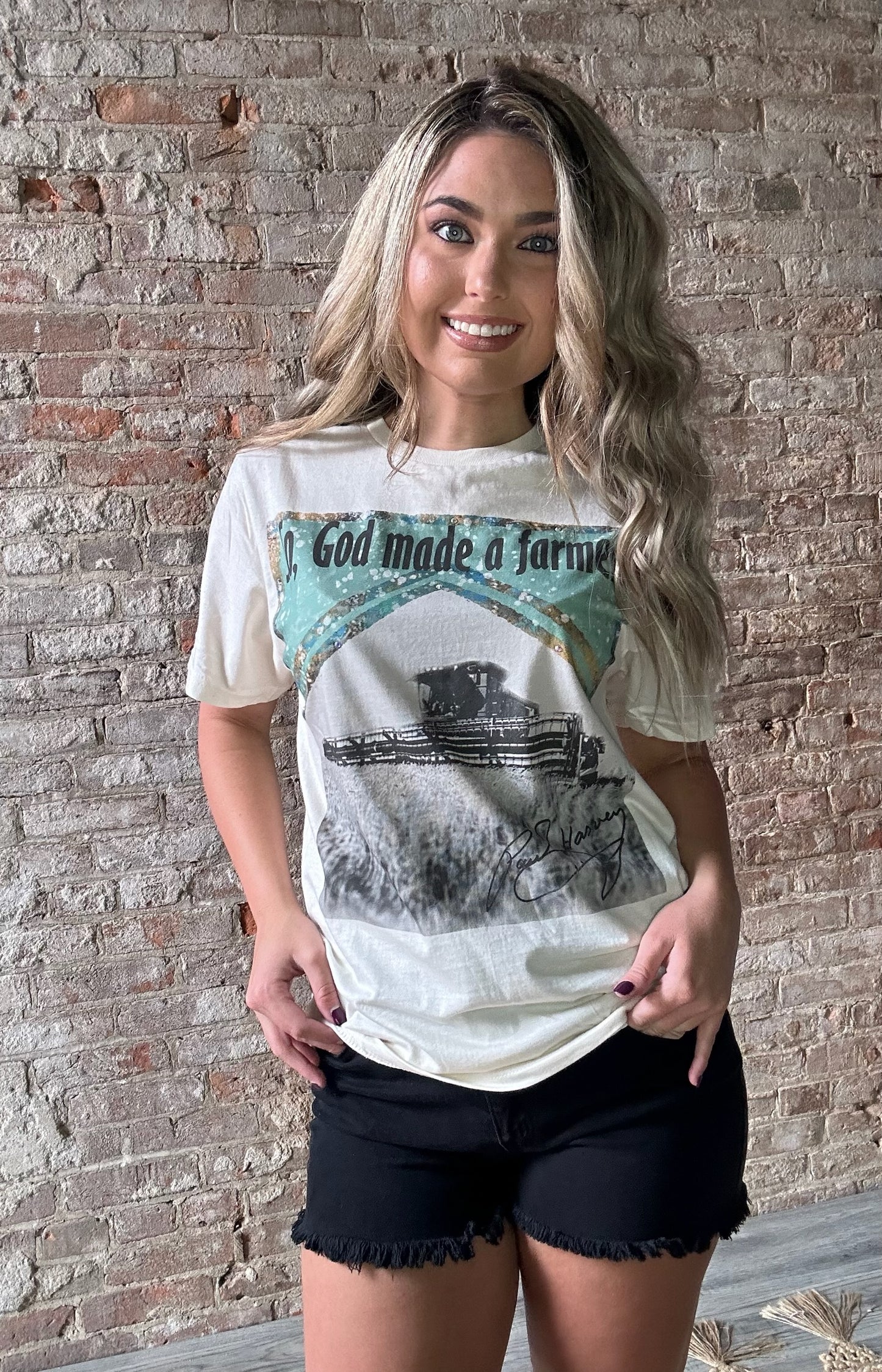 So God Made A Farmer Graphic T-Shirt