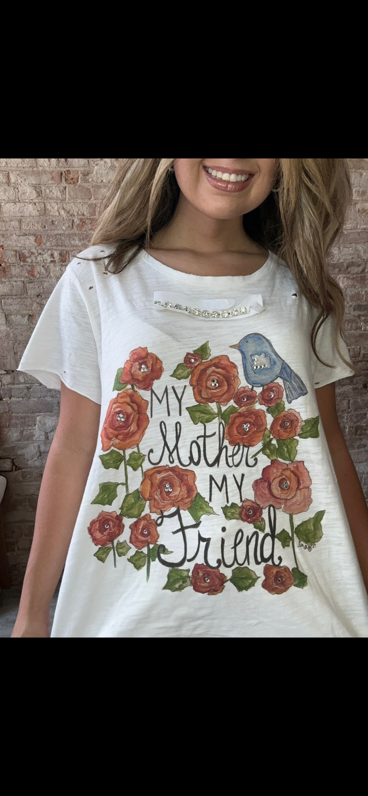 My Mother My Friend Tattered Shirt