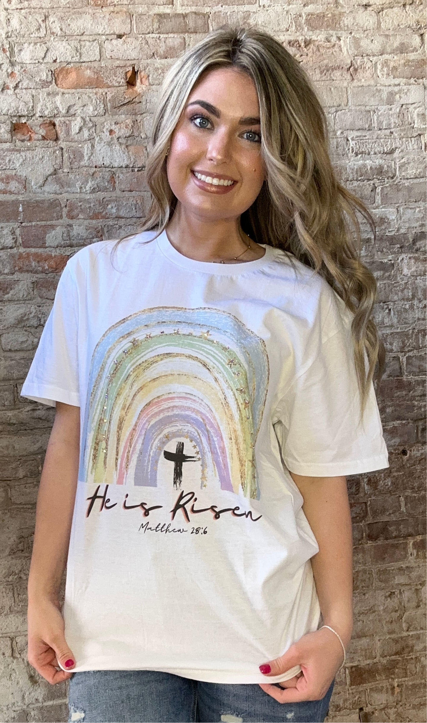 He Is Risen Graphic Tee