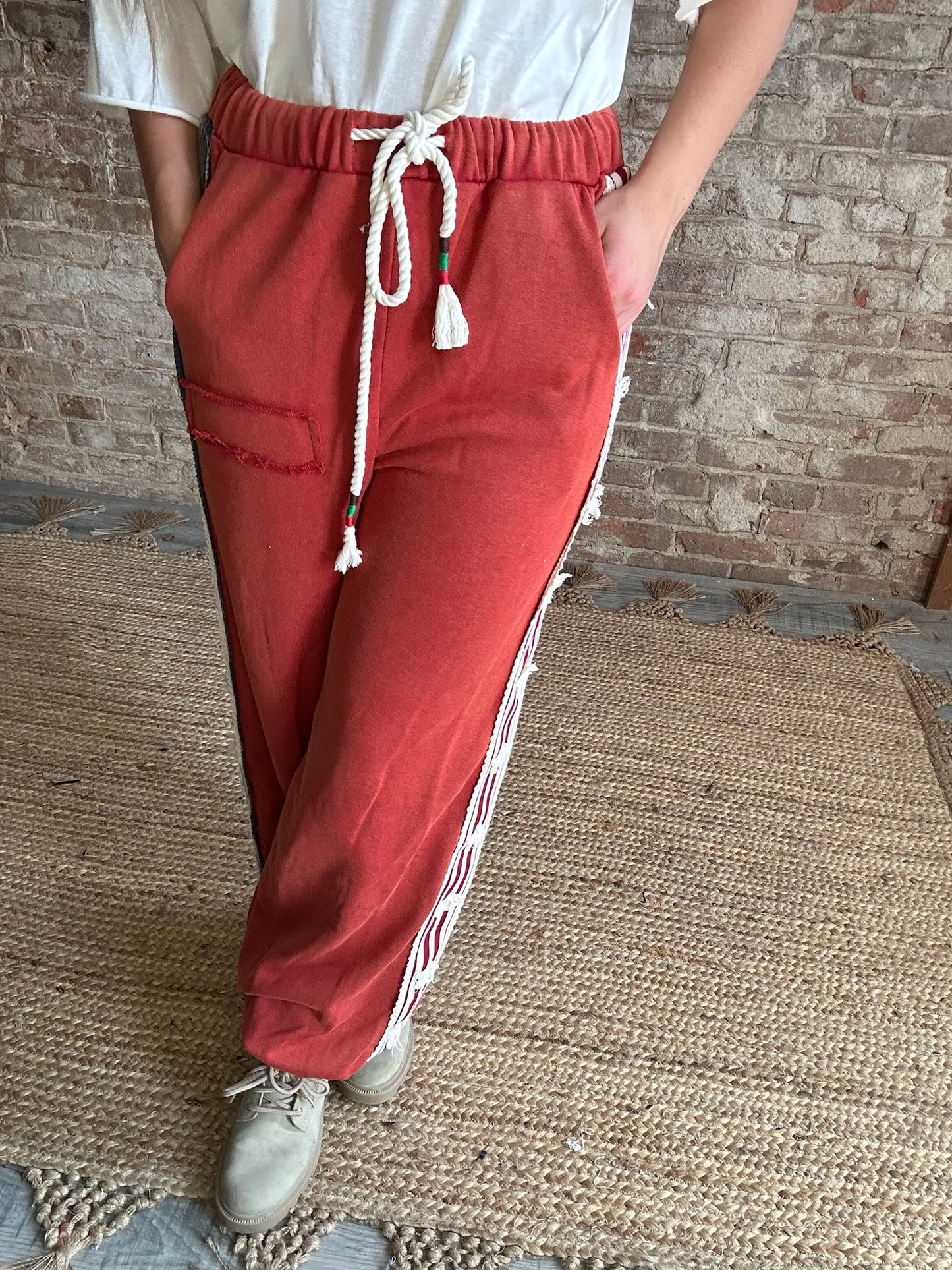 USA Double Pocketed Pants ~ Red