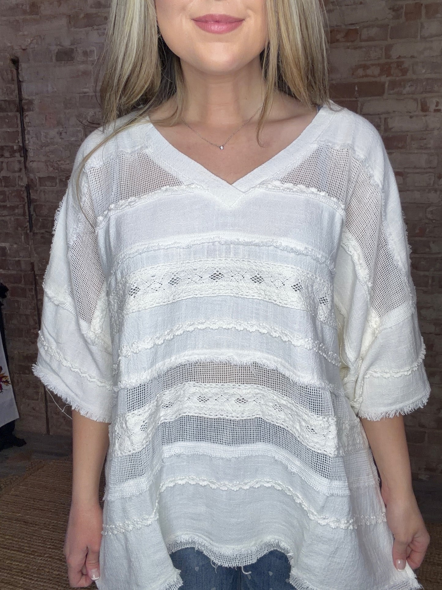 Fabric Mixed Top