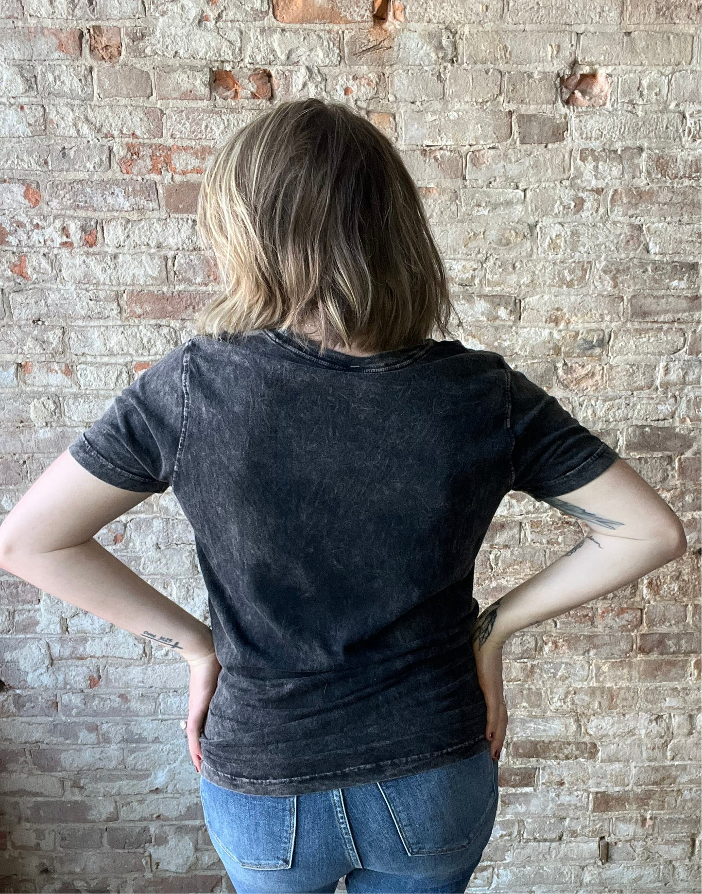 LIFE is Better at the Farm Mineral Wash Relaxed Fit ~ Black