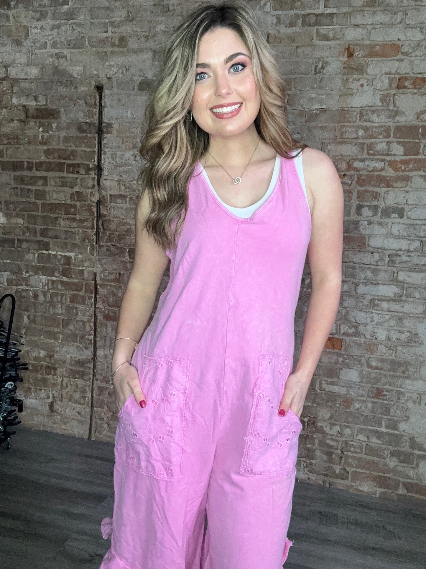 Ruffles and Eyelet Romper