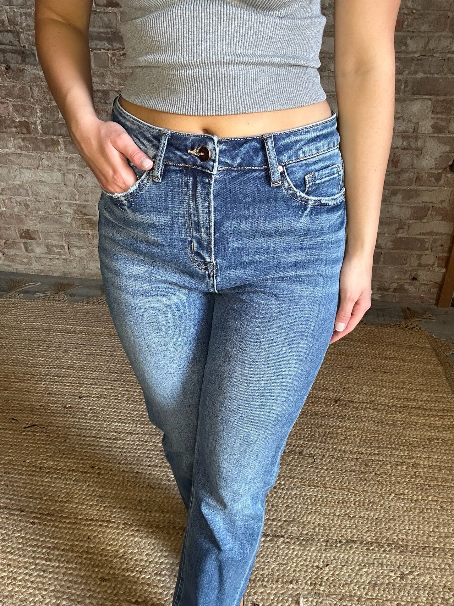 Super High Rise Straight Jeans