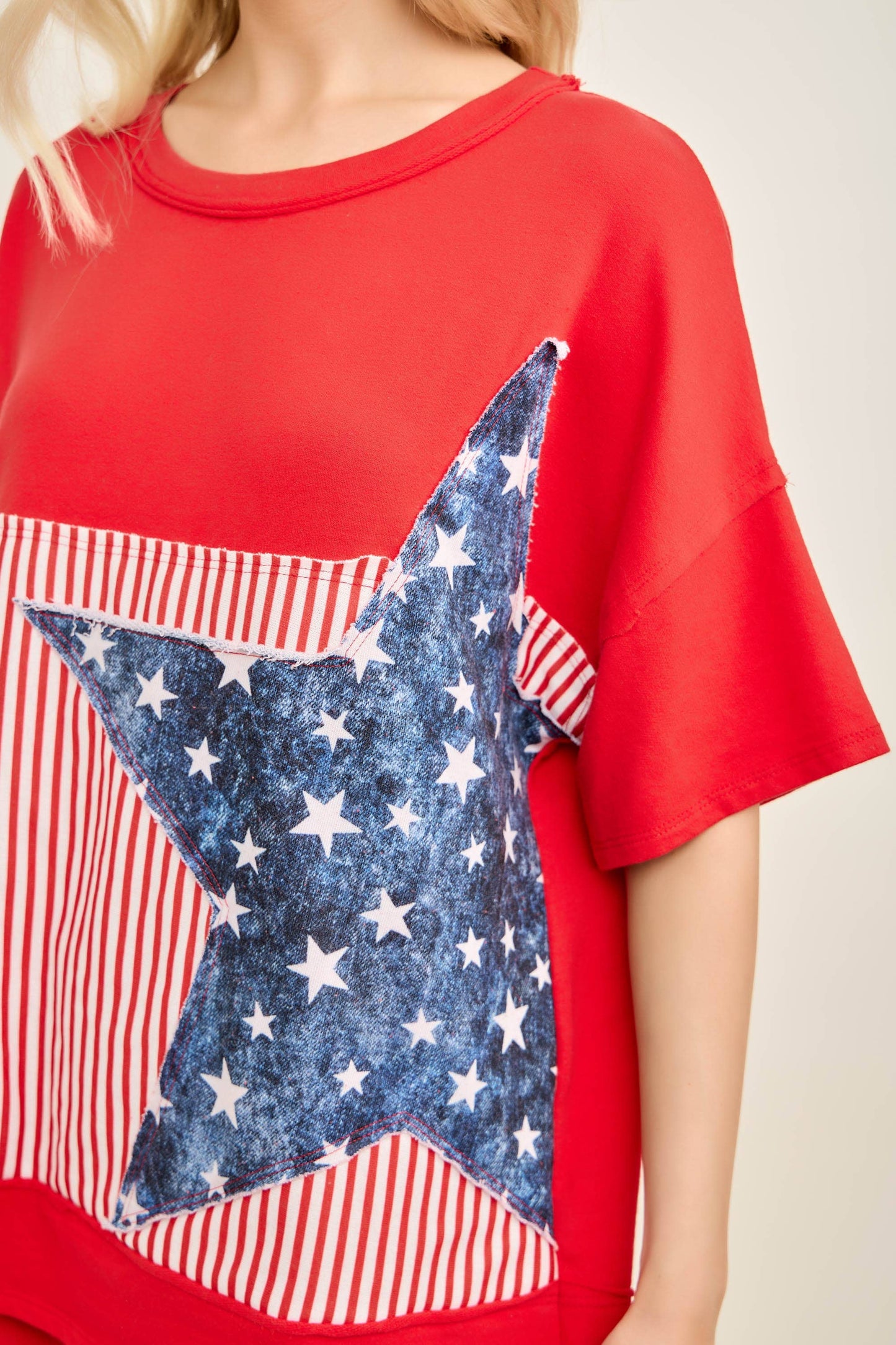 Americana Patched Top