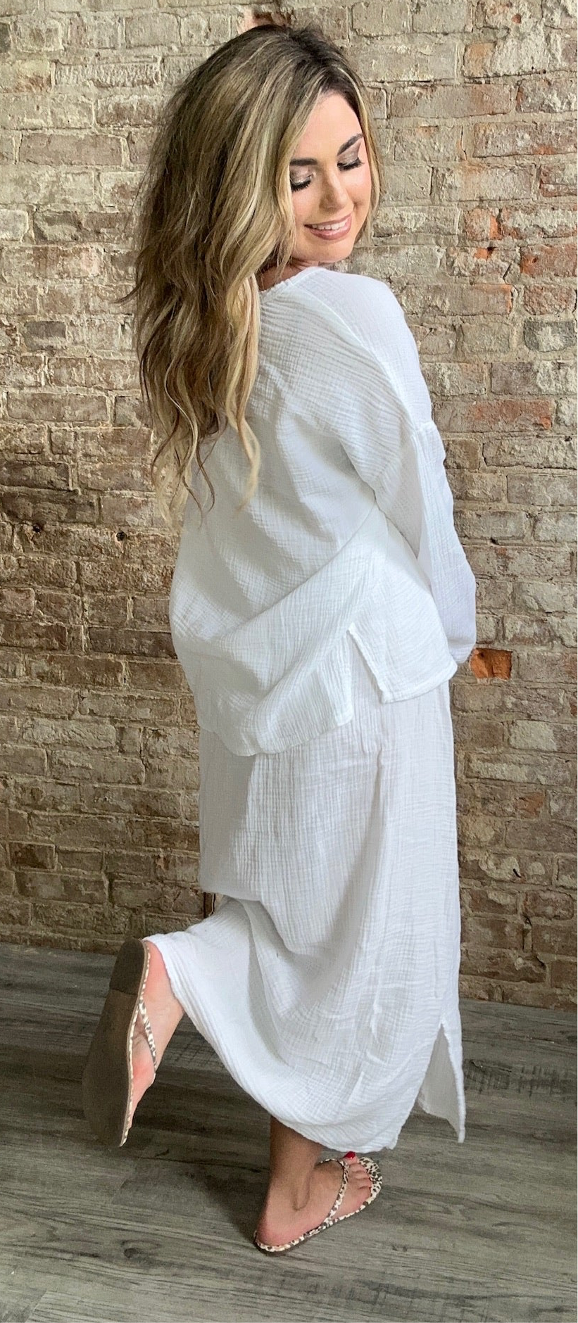 Sweet Gauze Tranquility Skirt ~ White