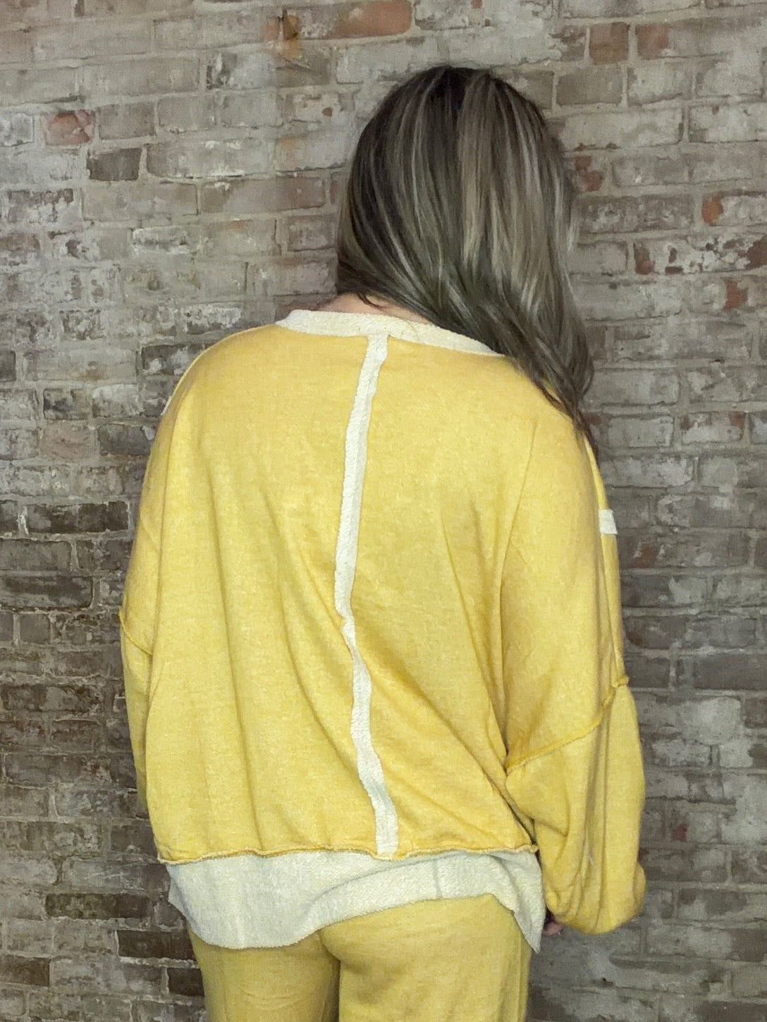 Loopterry Long Sleeved Crew ~ Gold