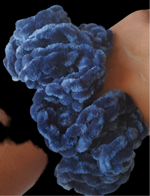 XL Hair Scrunchies ~ Navy