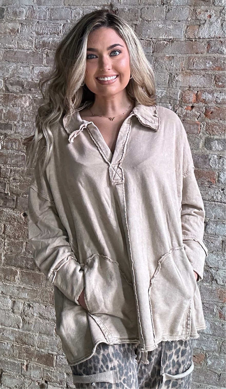 Big Collar Oversized Pullover
