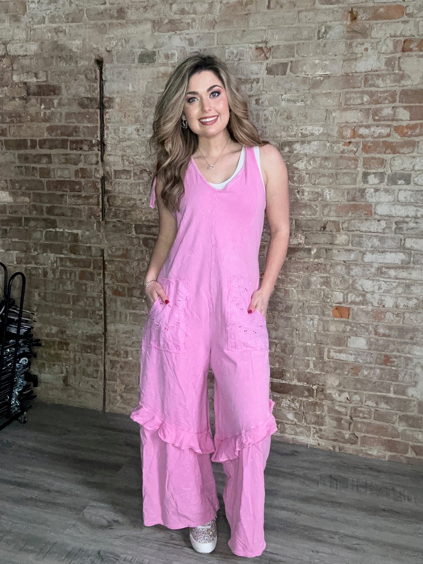 Ruffles and Eyelet Romper