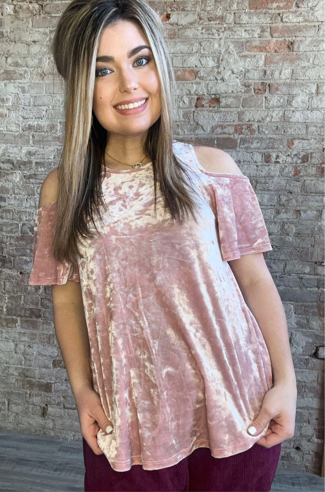 Crush On You Velvet Top