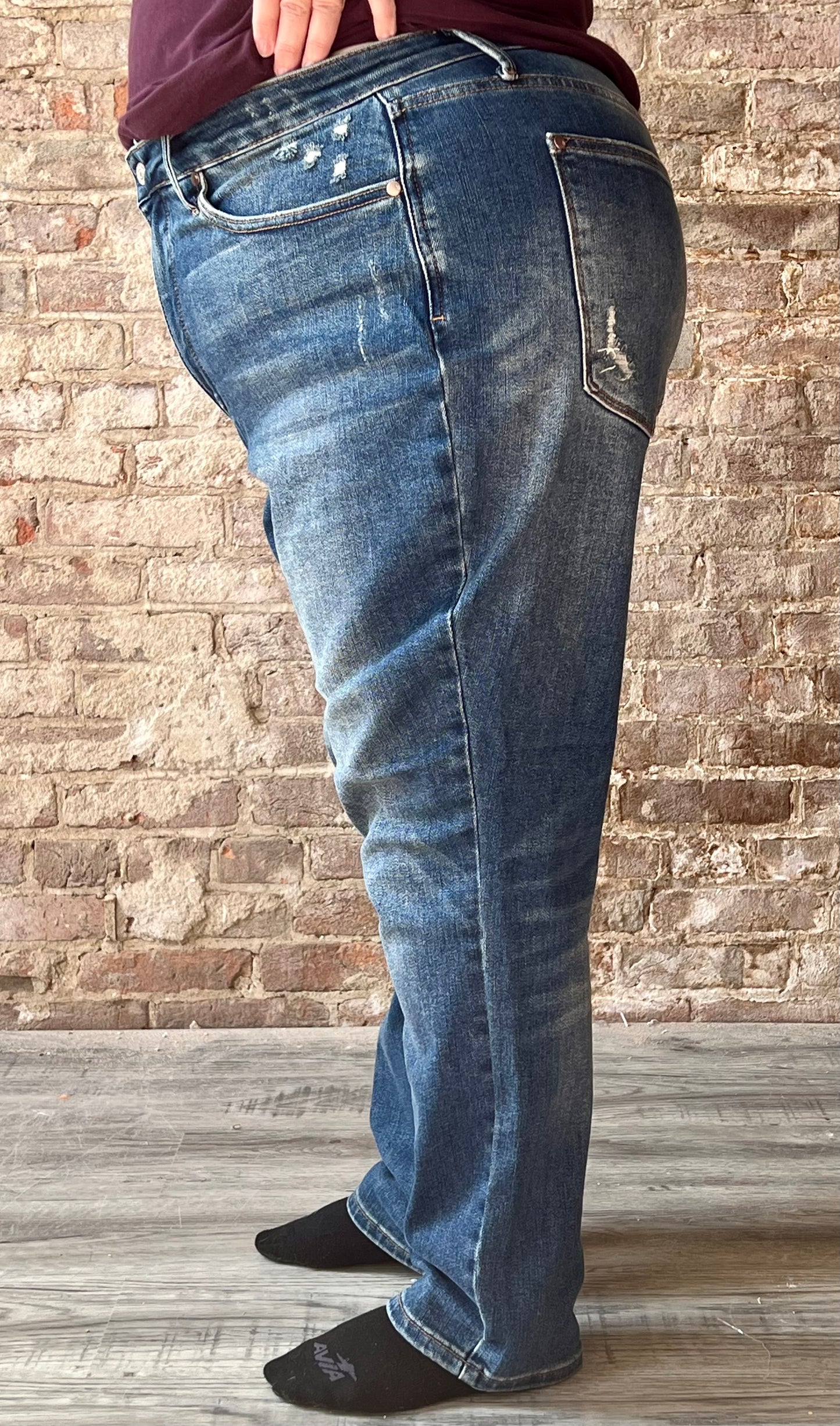 Curvy Judy Blue High Waisted Tummy Control Slim Fit Jeans