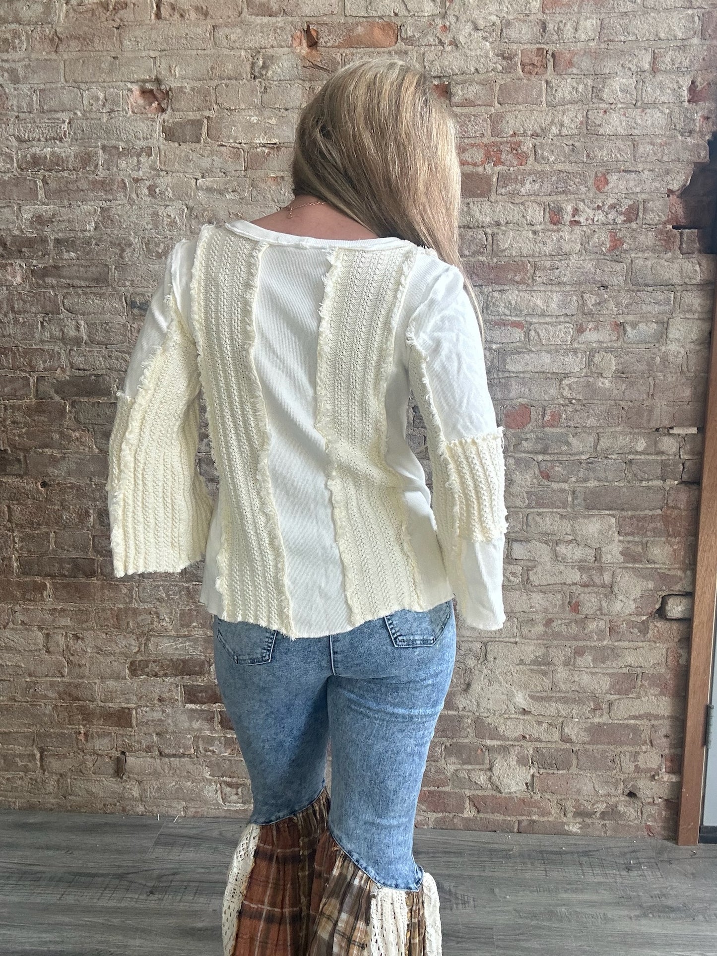 Soft Multi Textured Button Down Waffle Knit