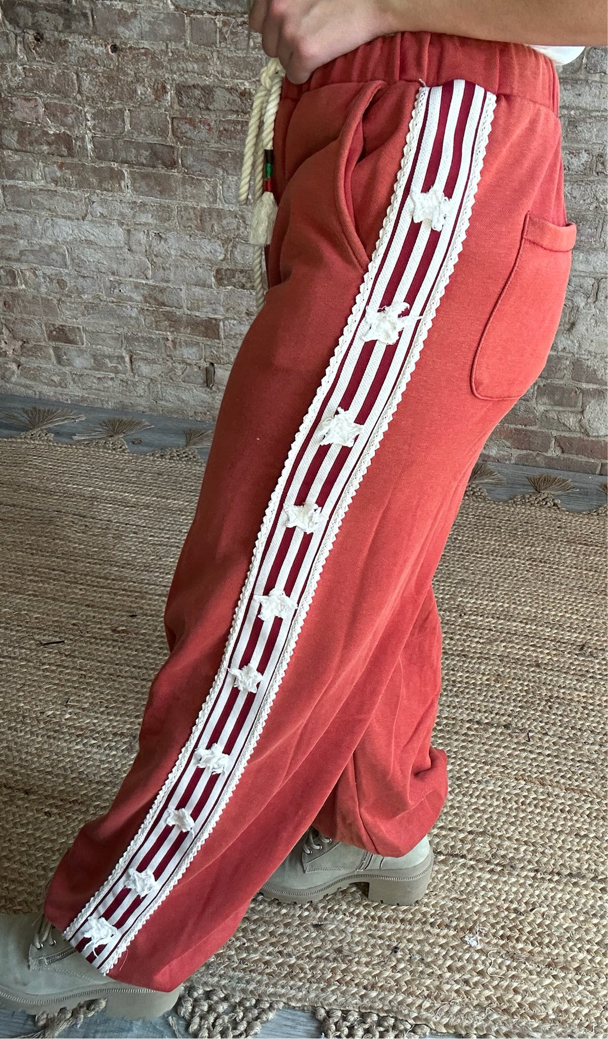 USA Double Pocketed Pants ~ Red