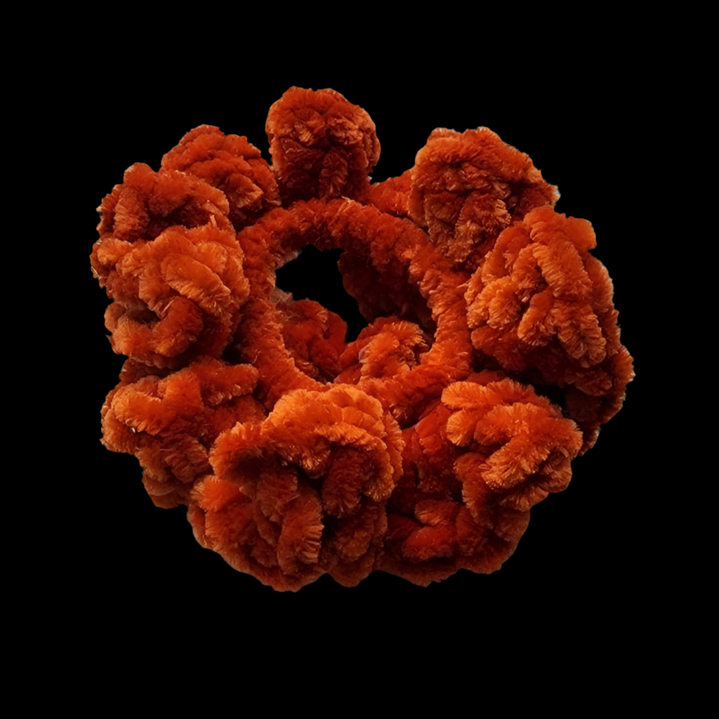 XL Hair Scrunchies ~ Pumpkin