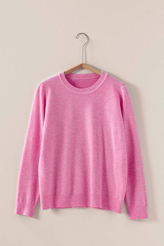 The Softest Knit Pullover Sweater ~ Pink