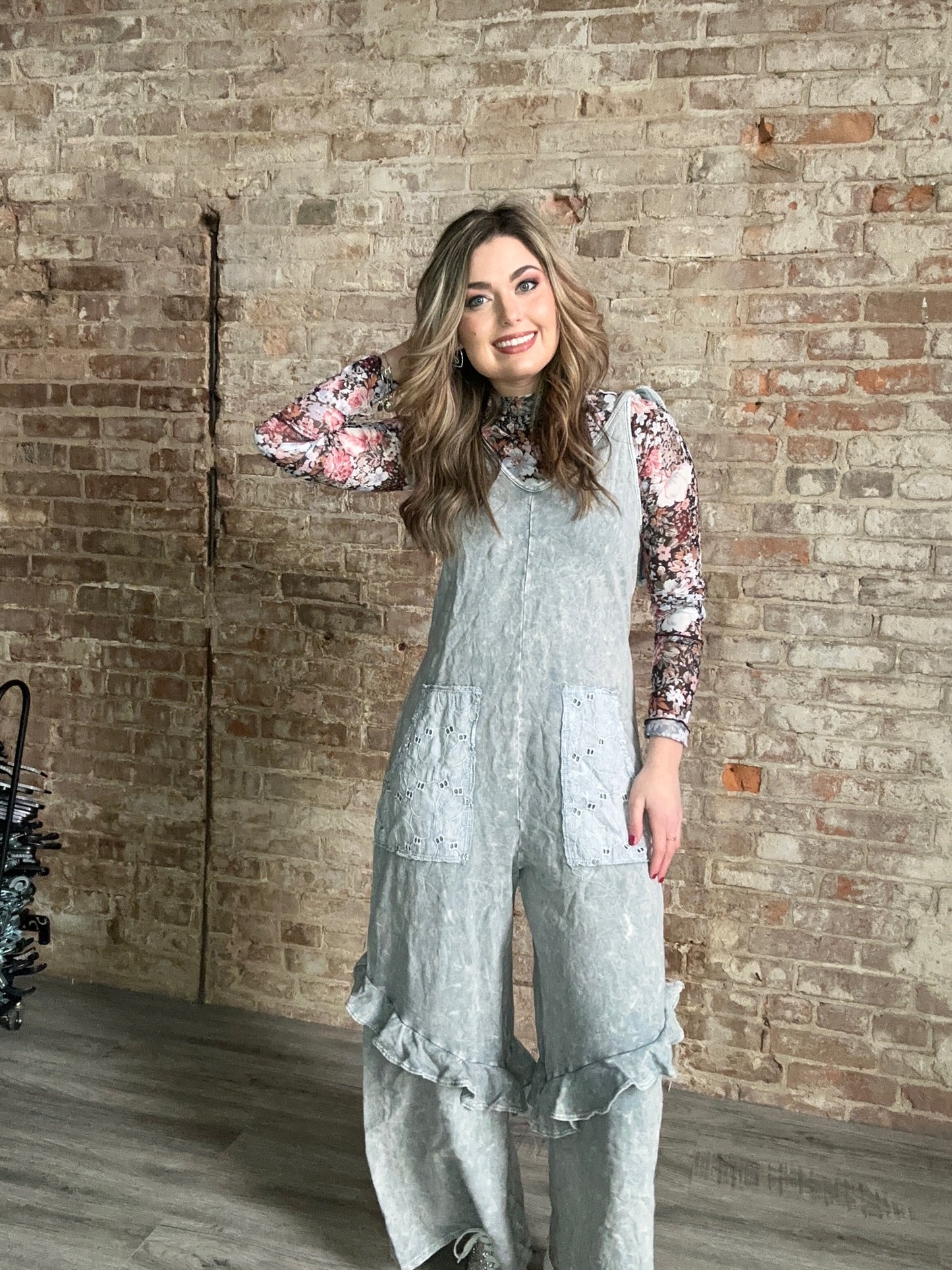 Ruffles and Eyelet Romper