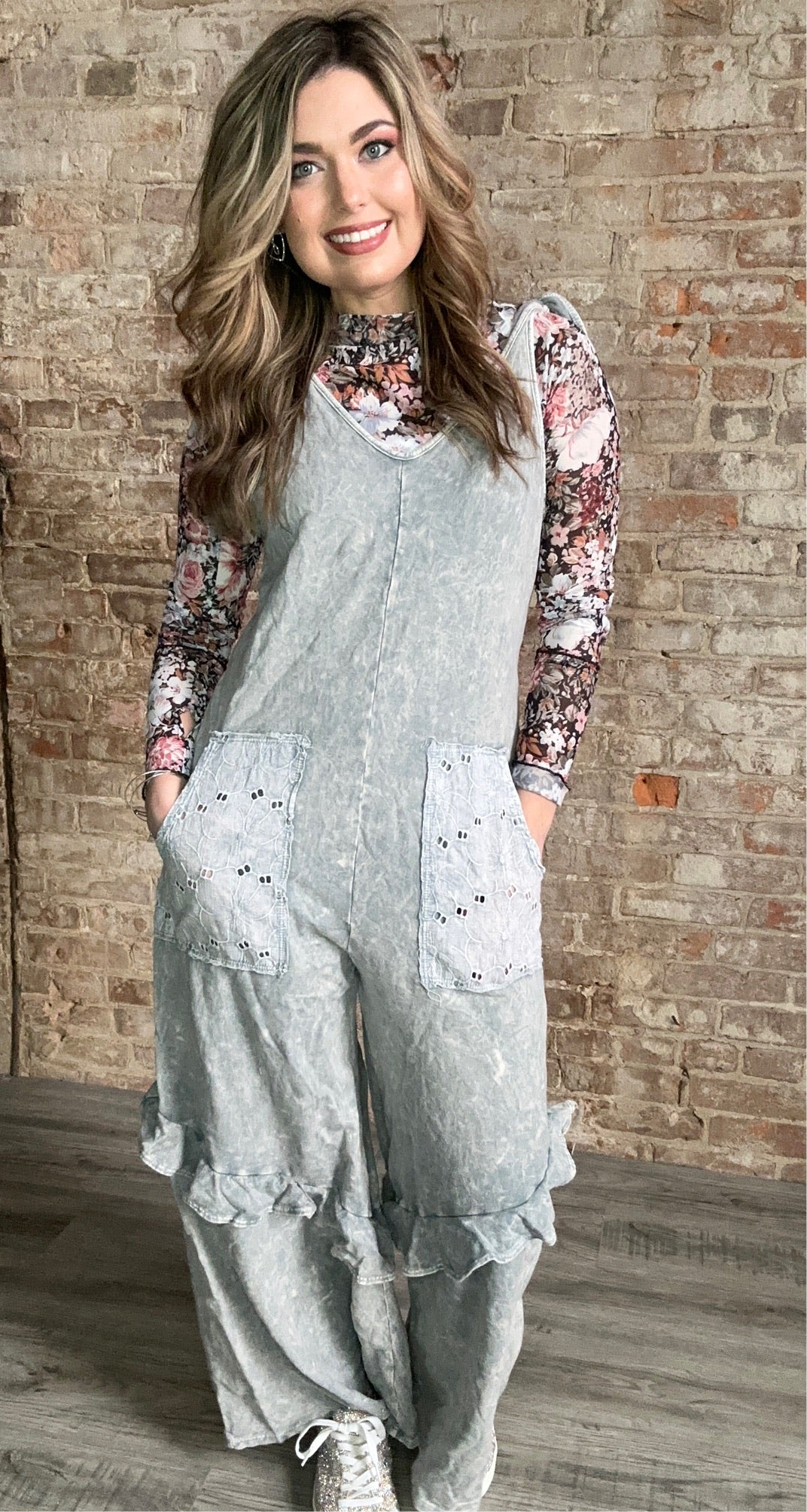 Ruffles and Eyelet Romper