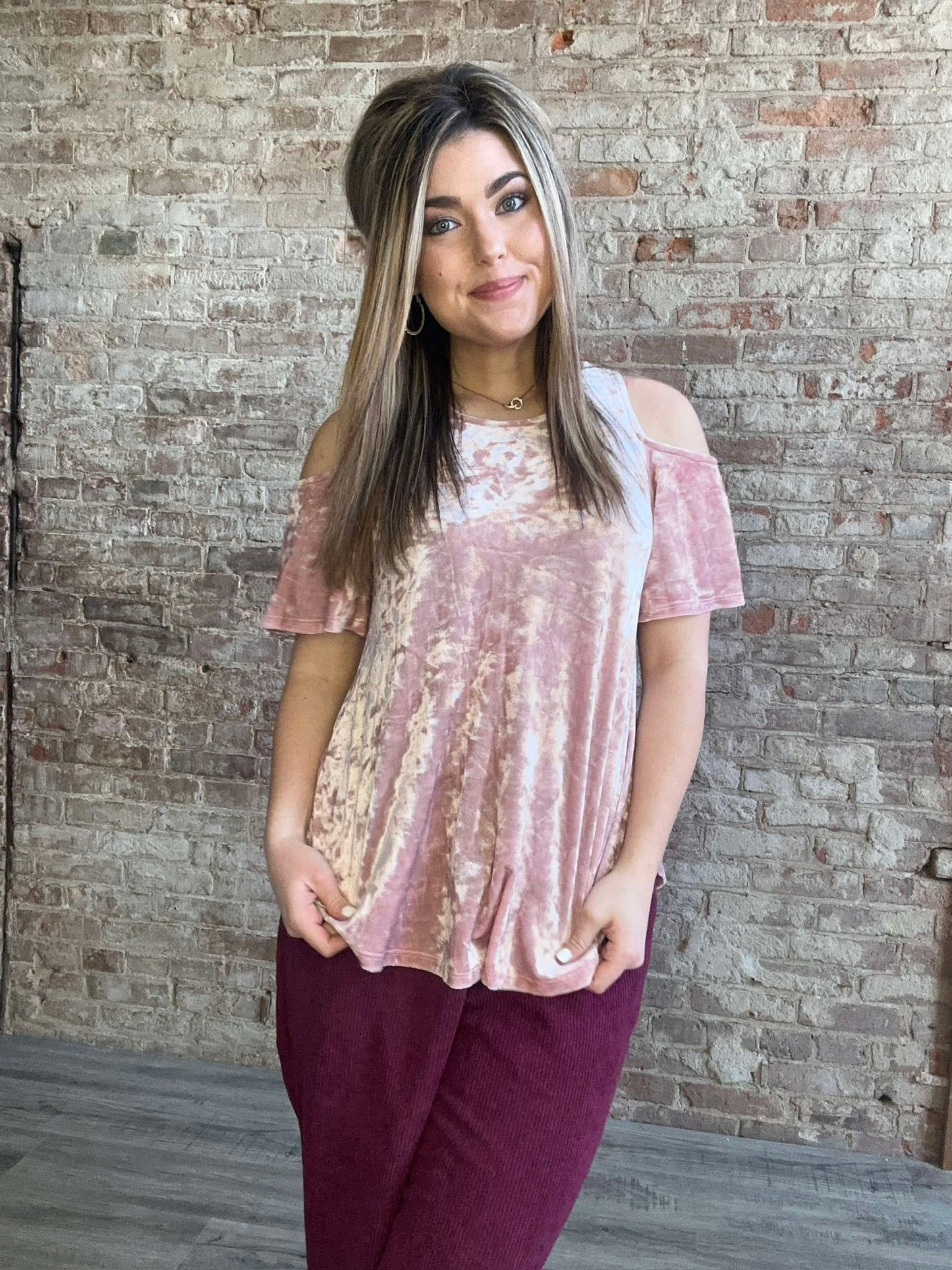 Crush On You Velvet Top