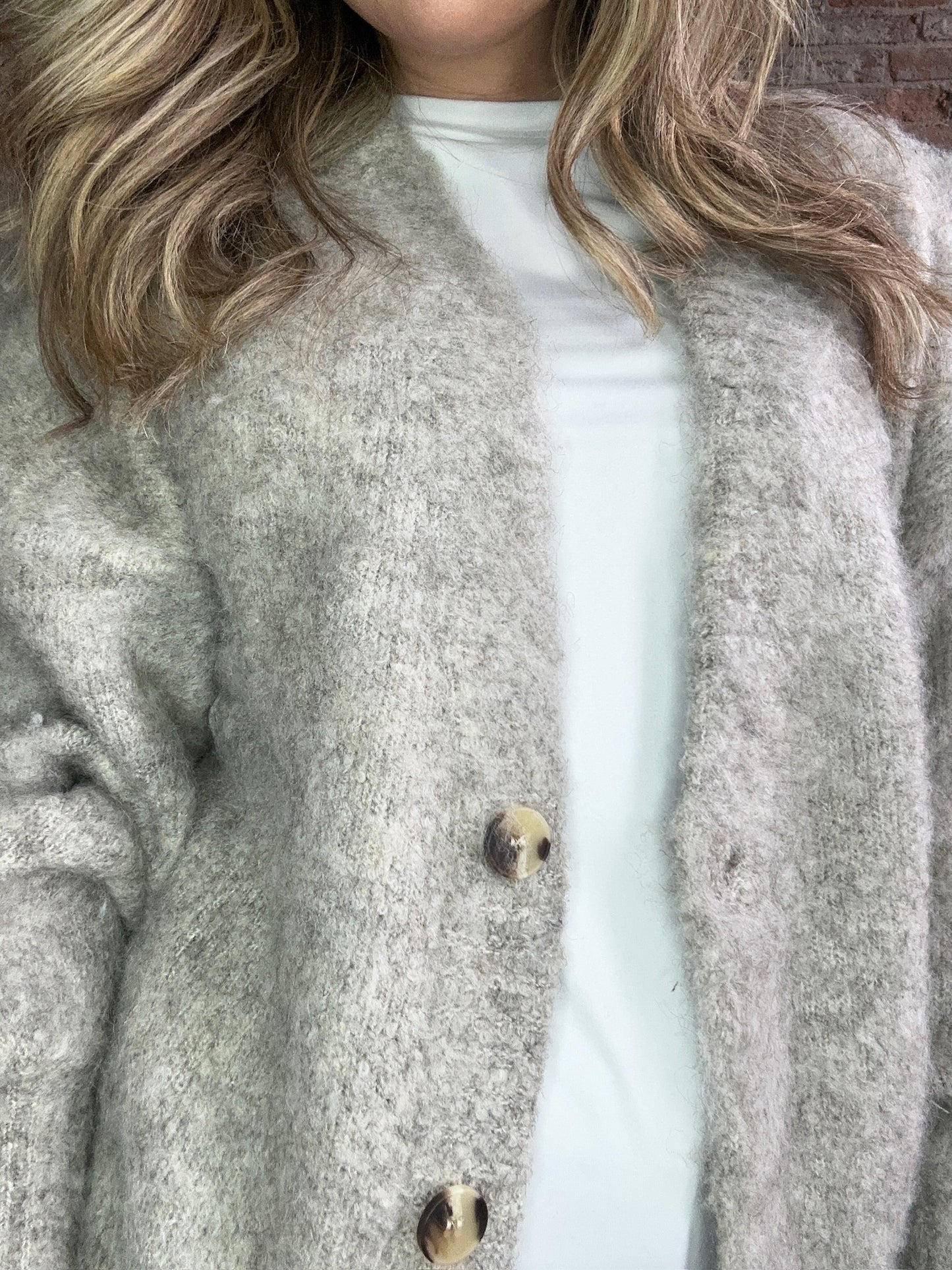 Sweet Mohair Soft Cardigan ~ Mocha