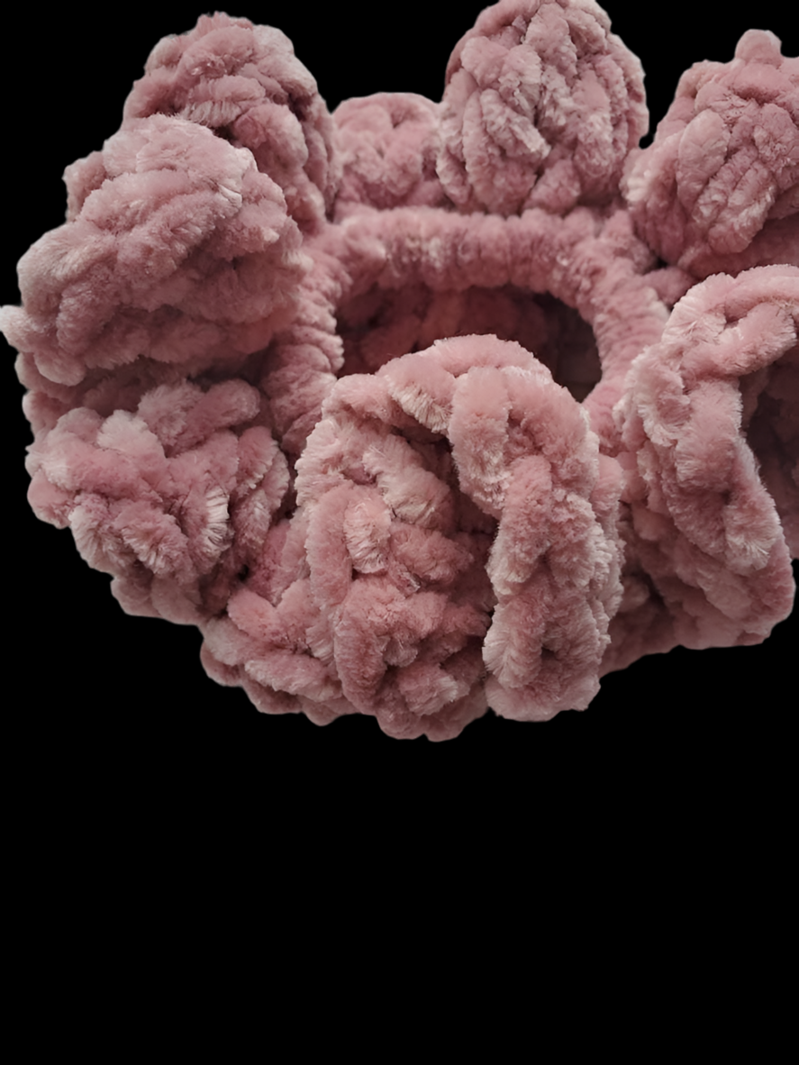 XL Hair Scrunchies ~Blush