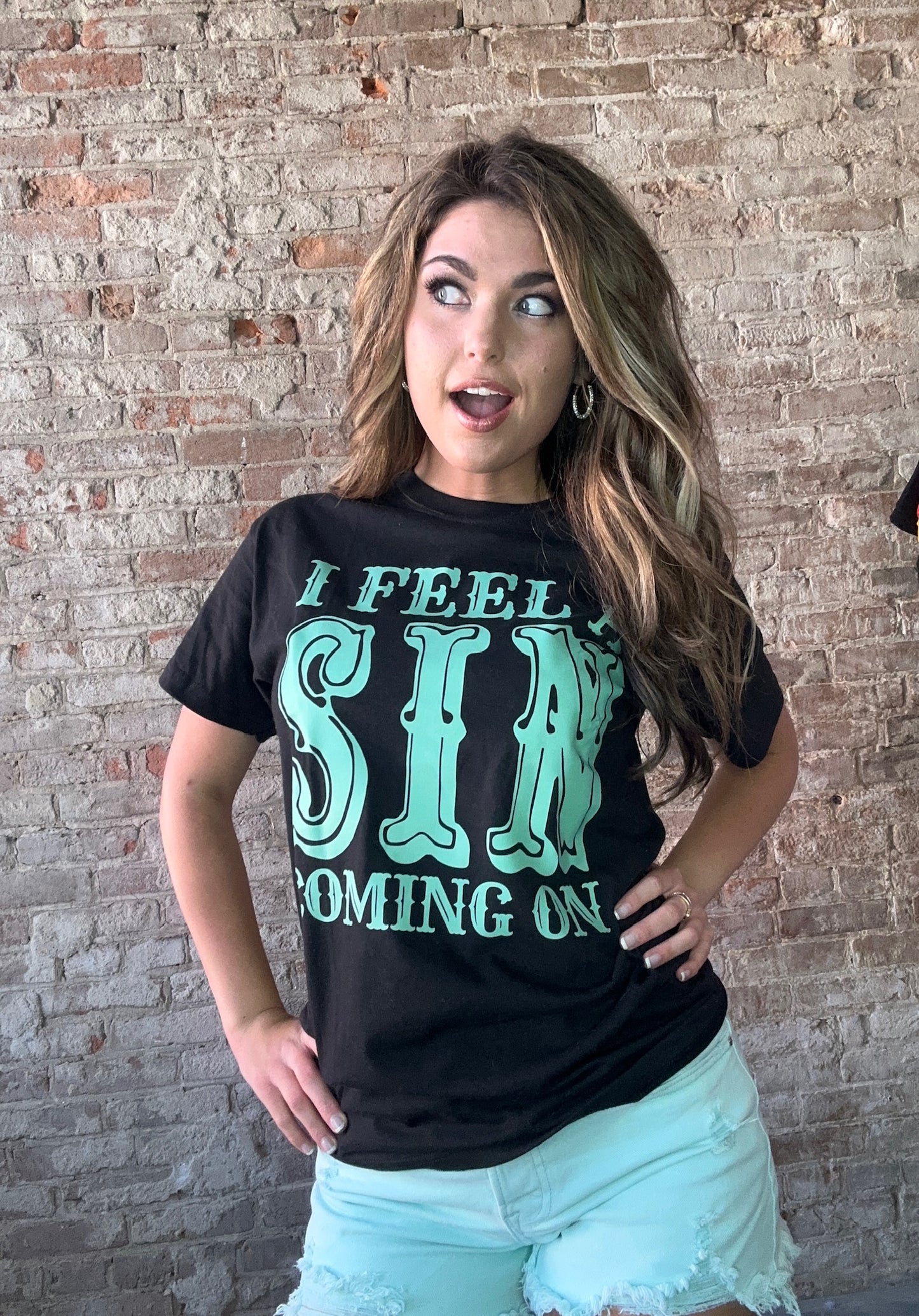 "I Feel A Sin Coming On" Tee