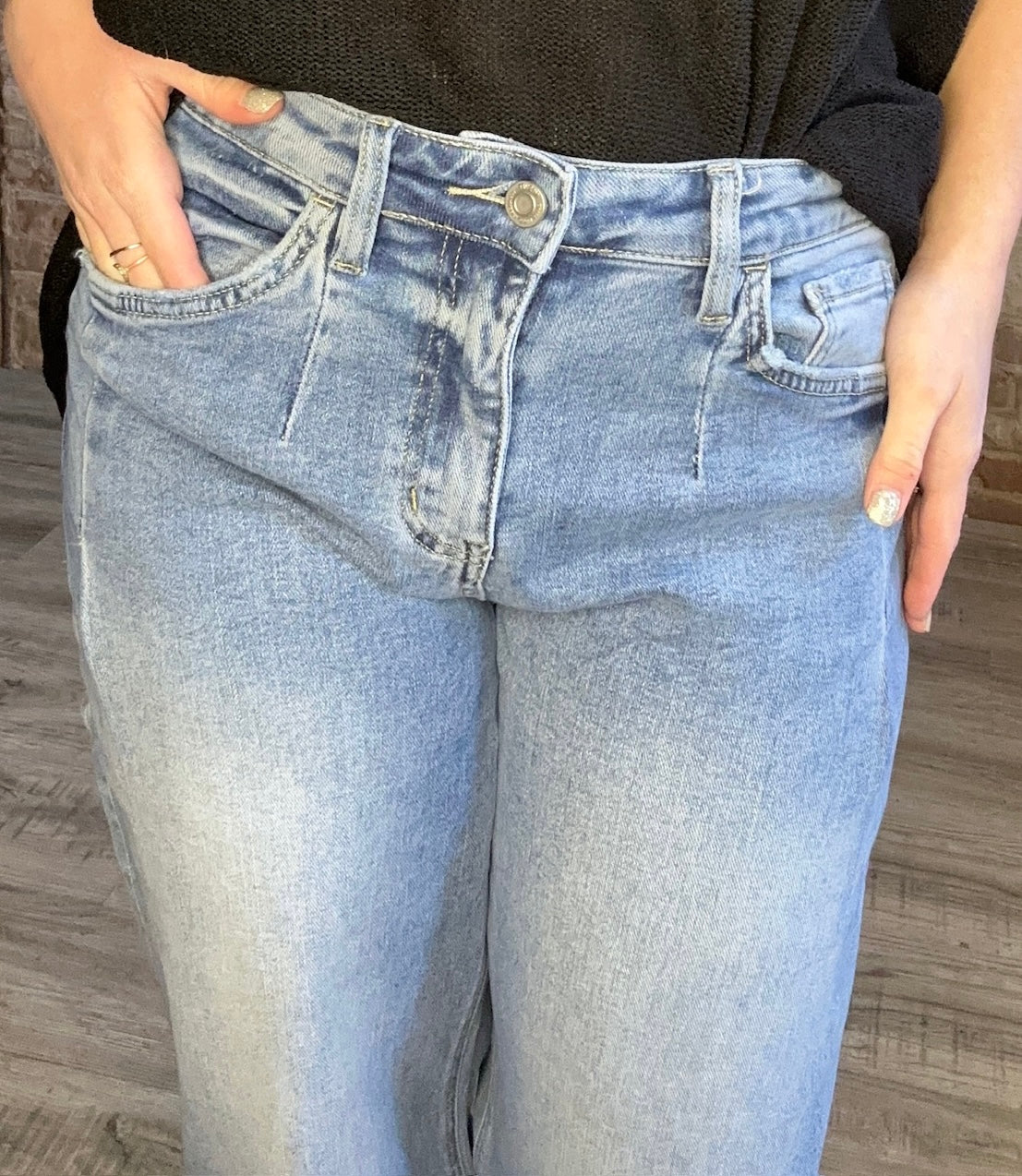 High Rise Barrel Jeans