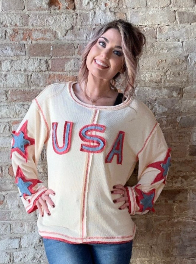 American Spirit Knit Top