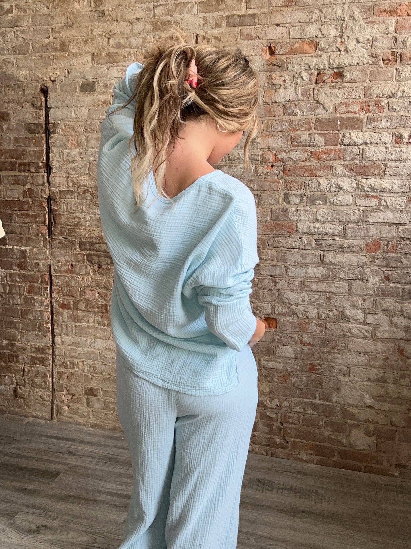 Sweet Gauze Summer Shirt ~ Blue