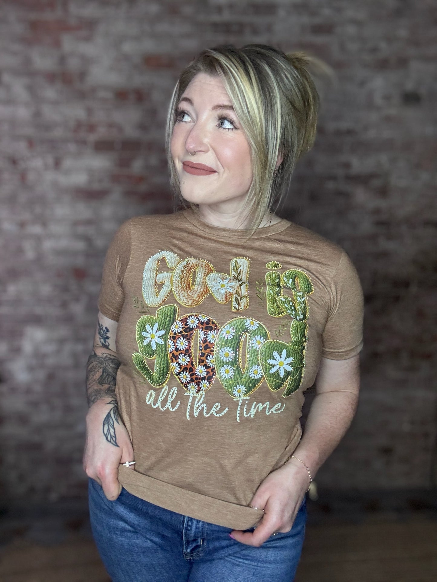 "God Is Good" Bling T-Shirt
