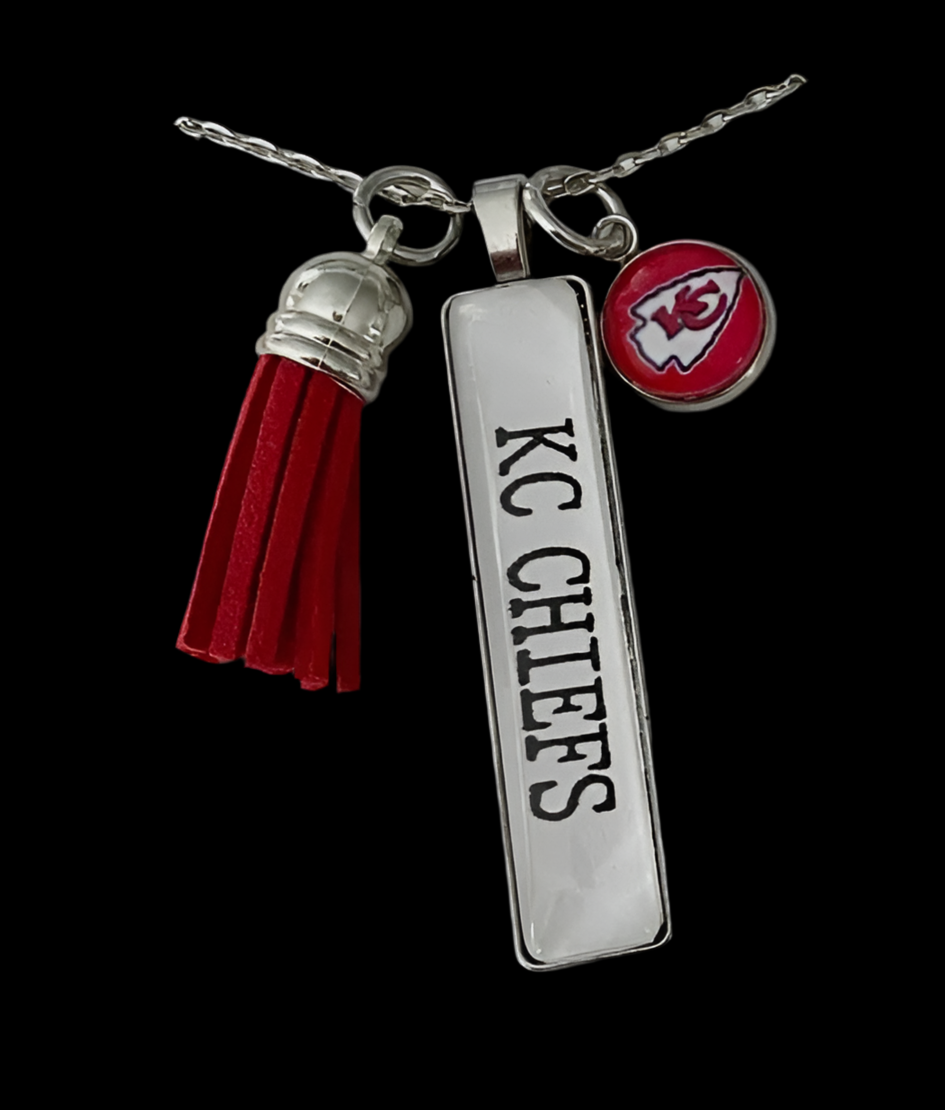 KC Chiefs Necklace ~ Red