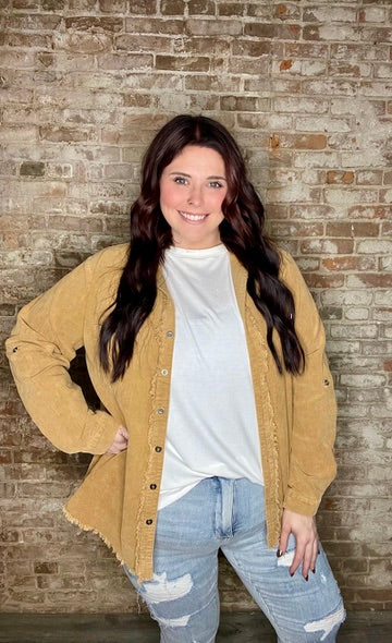 Curvy Stone Washed Jacket