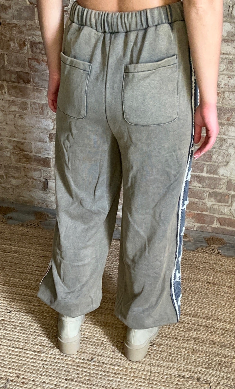 USA Double Pocketed Pants ~ Vintage Moss