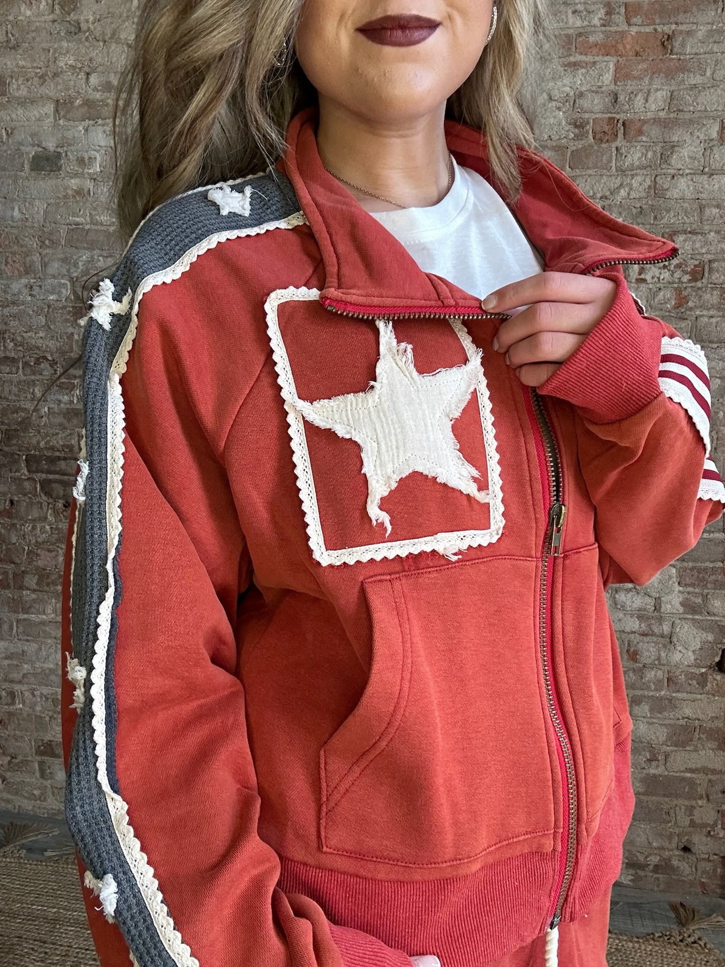 USA ~ Sweat Jacket ~ Red