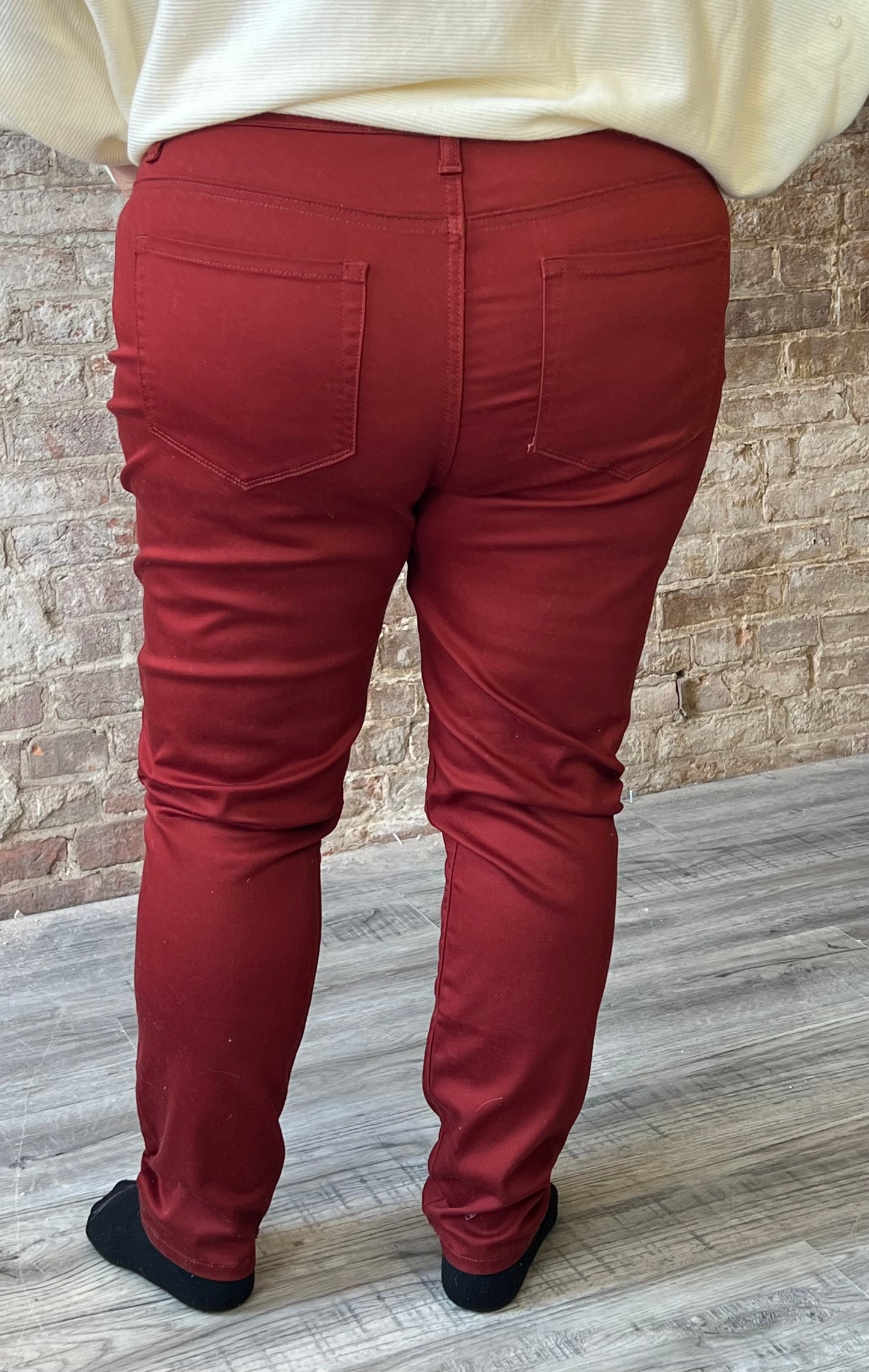 Curvy High Rise Skinny Denim Pant