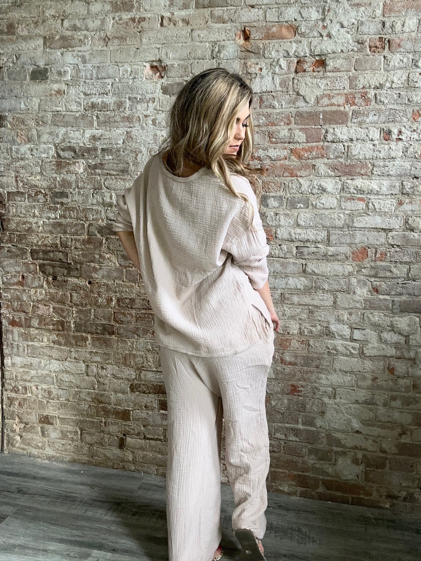 Sweet Gauze Summer Shirt ~ Mocha