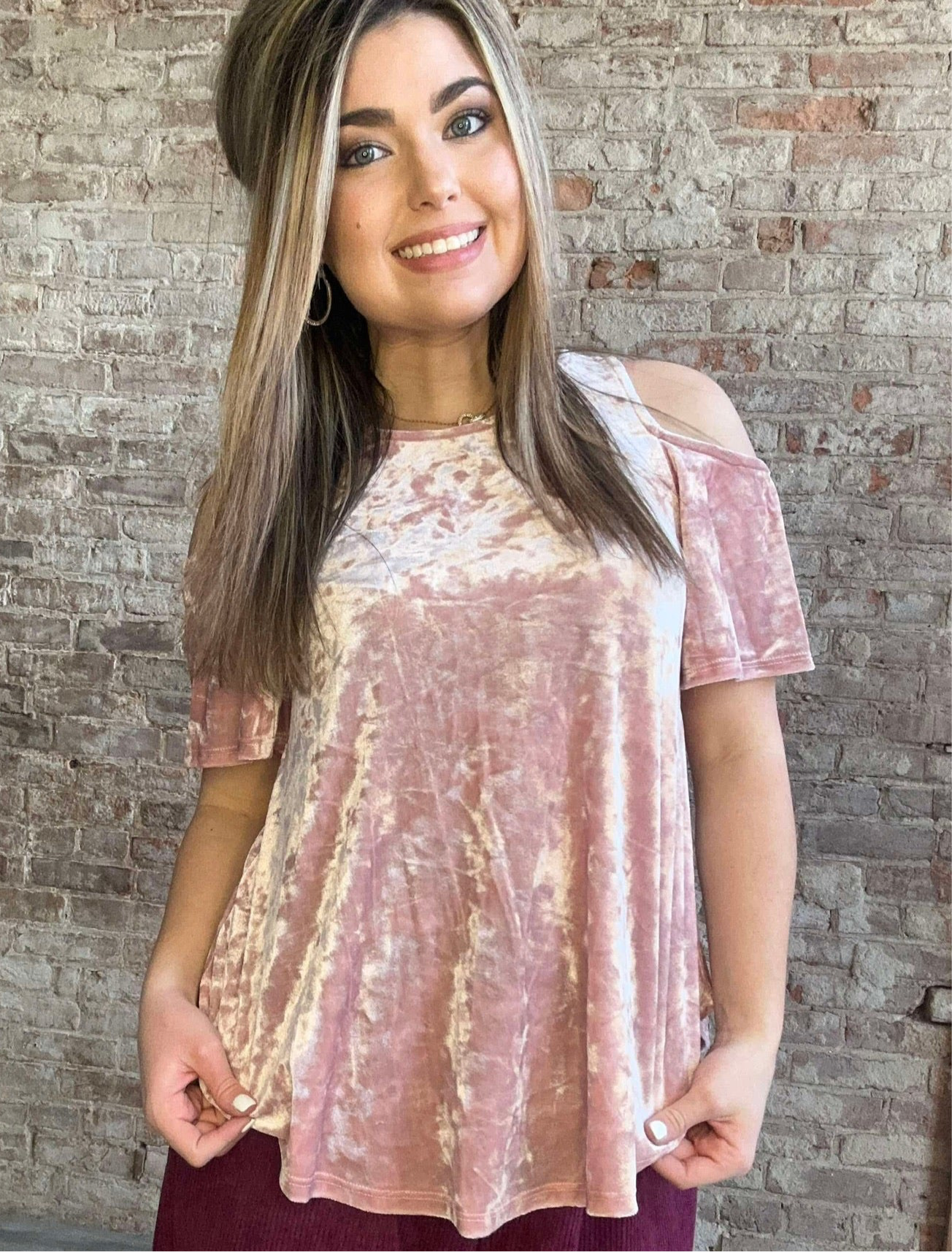 Crush On You Velvet Top