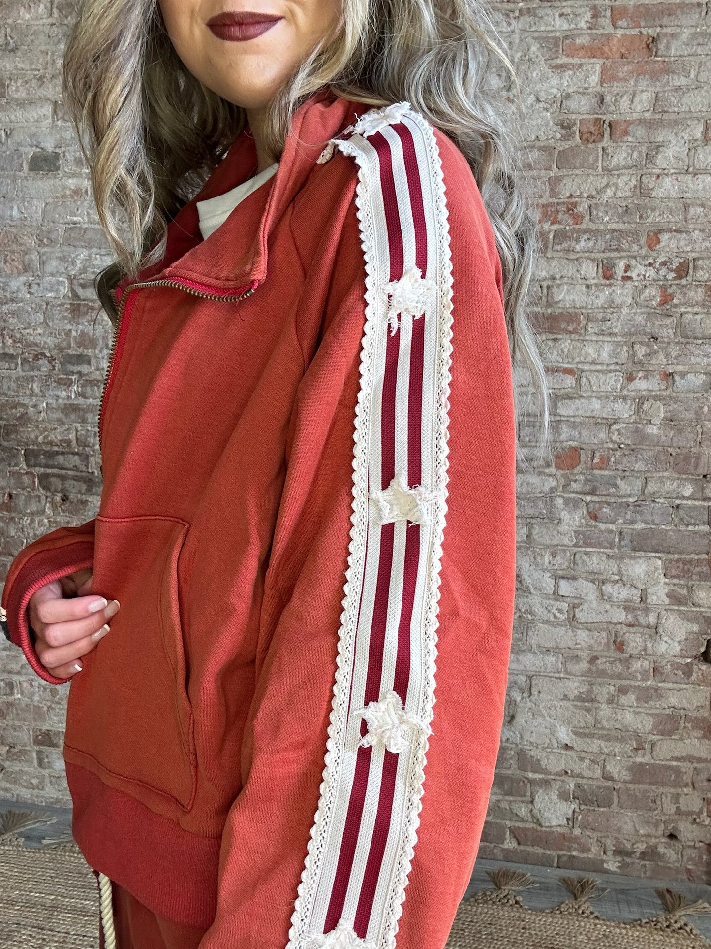 USA ~ Sweat Jacket ~ Red