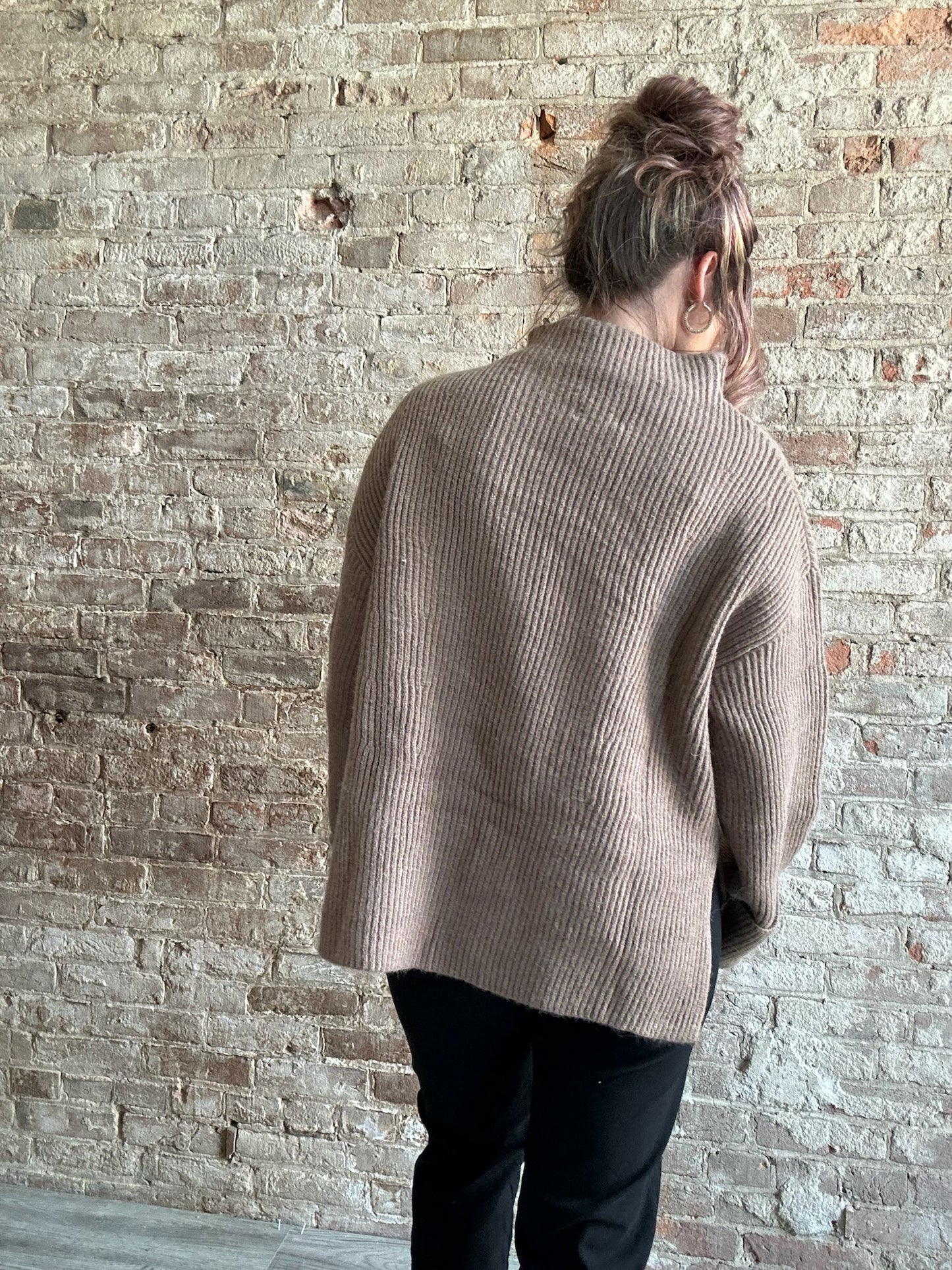 Funnel Neck Oversized Sweater