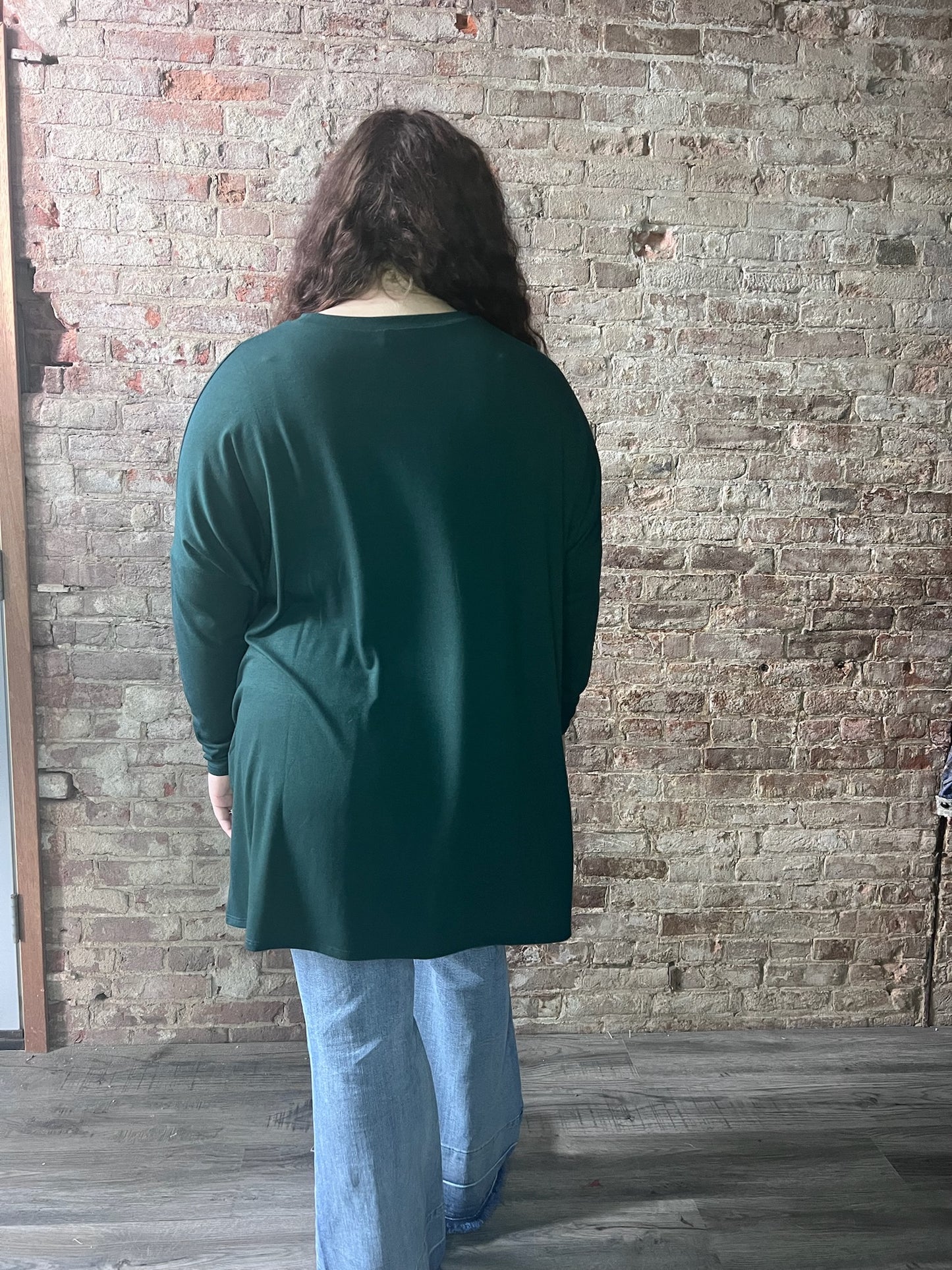 Curvy,Sweet and Simple Essential Dolman Sleeve Shirt ~ Green