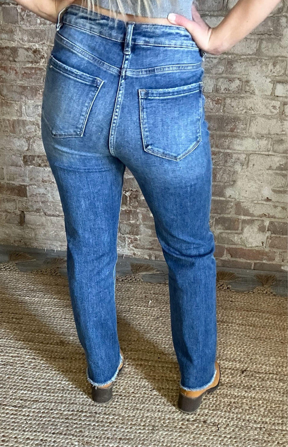 Super High Rise Straight Jeans