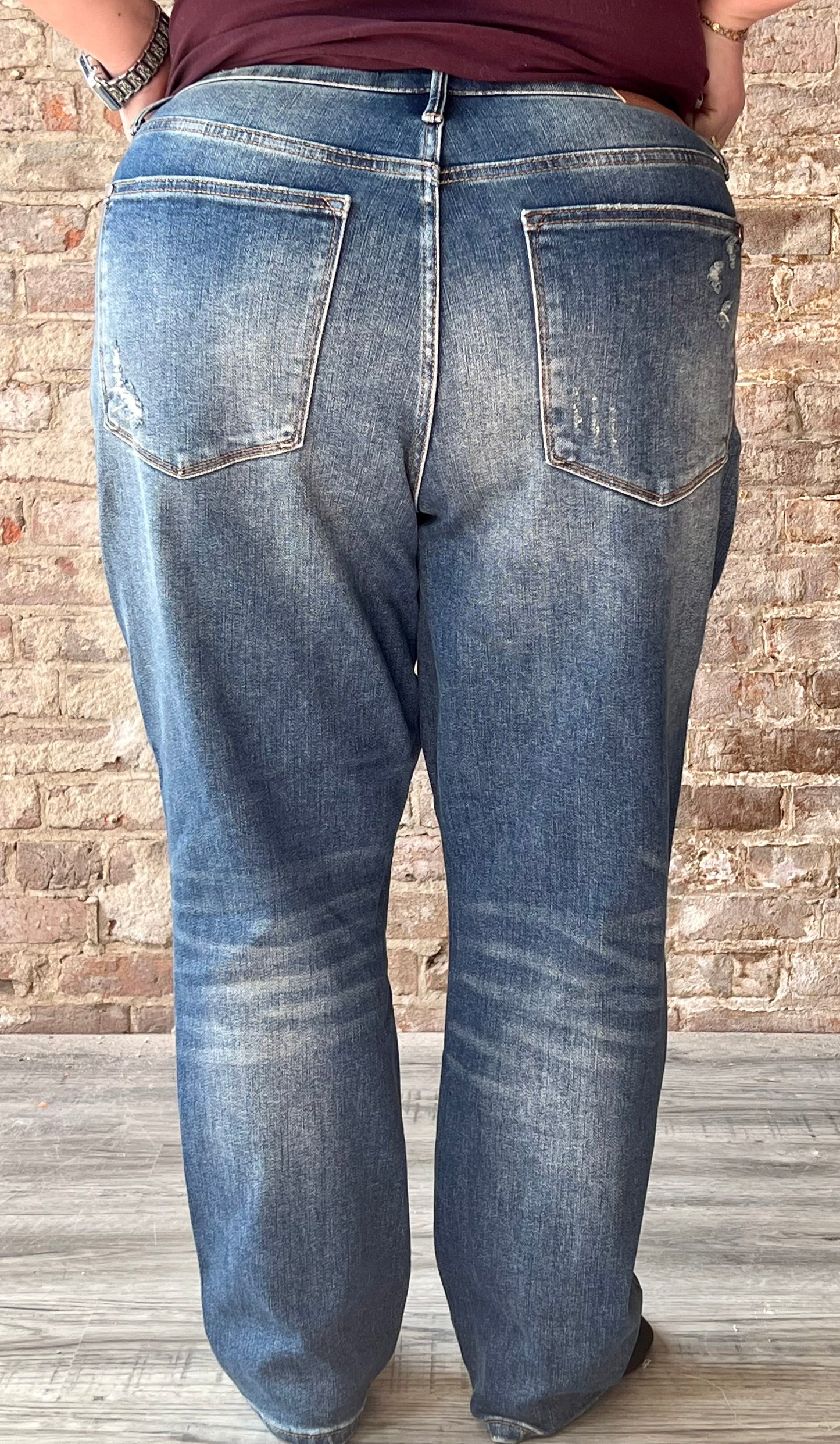 Curvy Judy Blue High Waisted Tummy Control Slim Fit Jeans