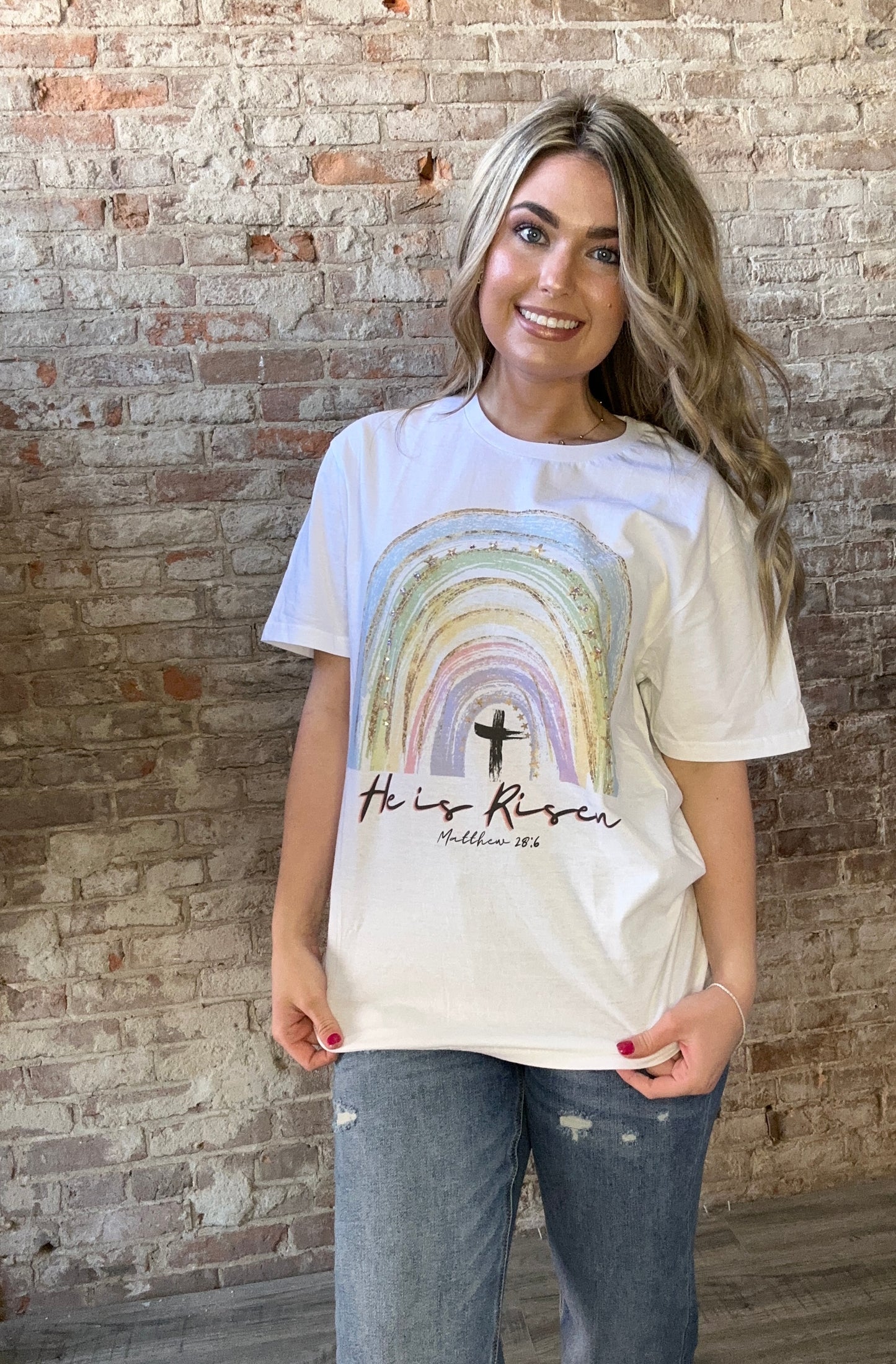 He Is Risen Graphic Tee