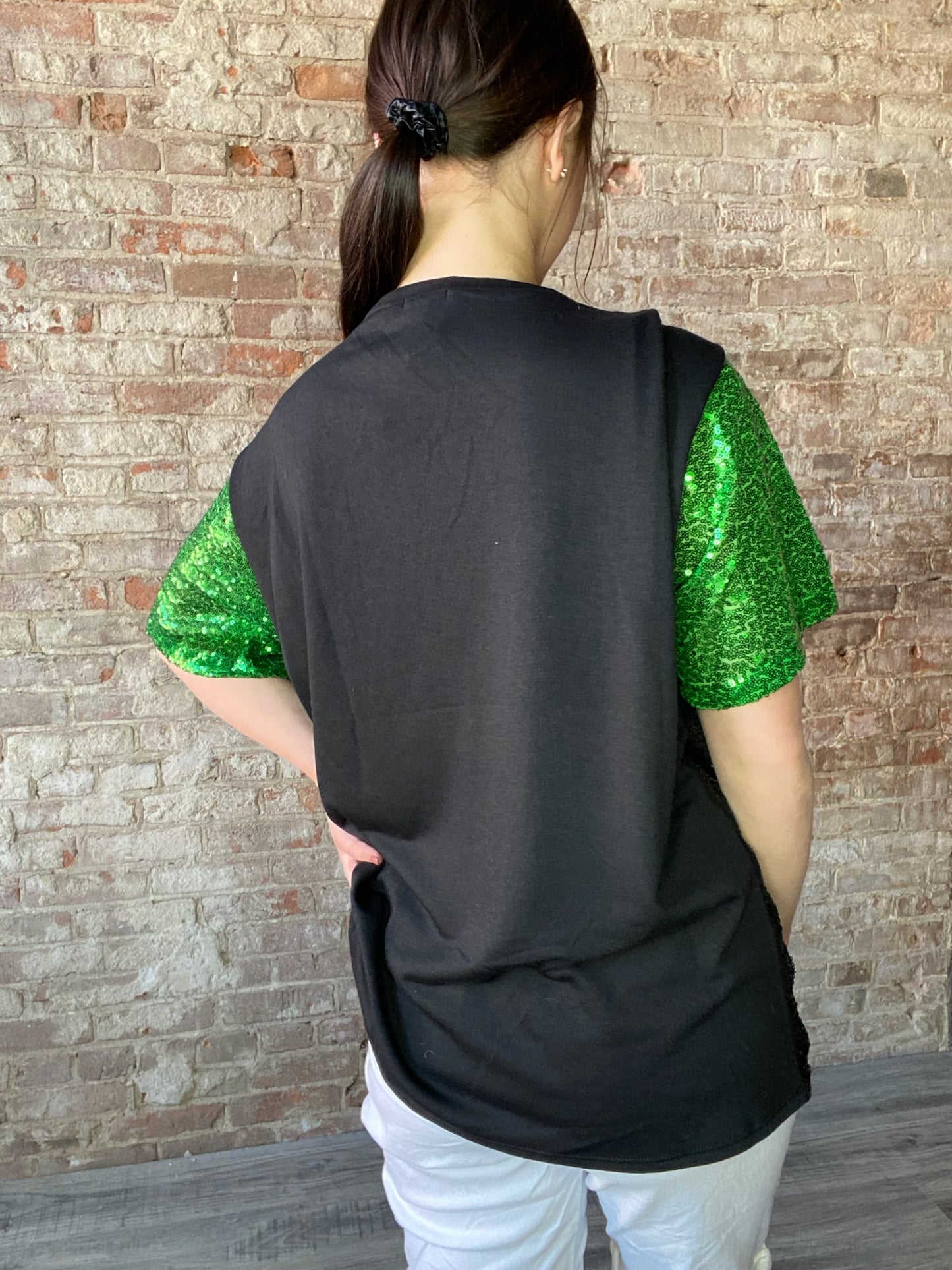 St Patrick's Day Sequins Top