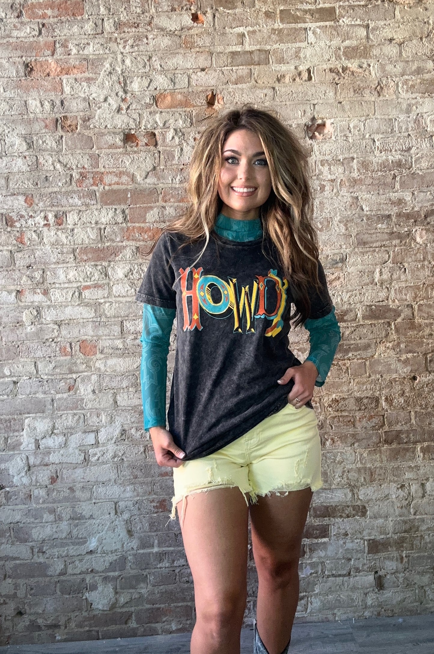 Sorta Sweet Howdy  Mineral Washed  Tee