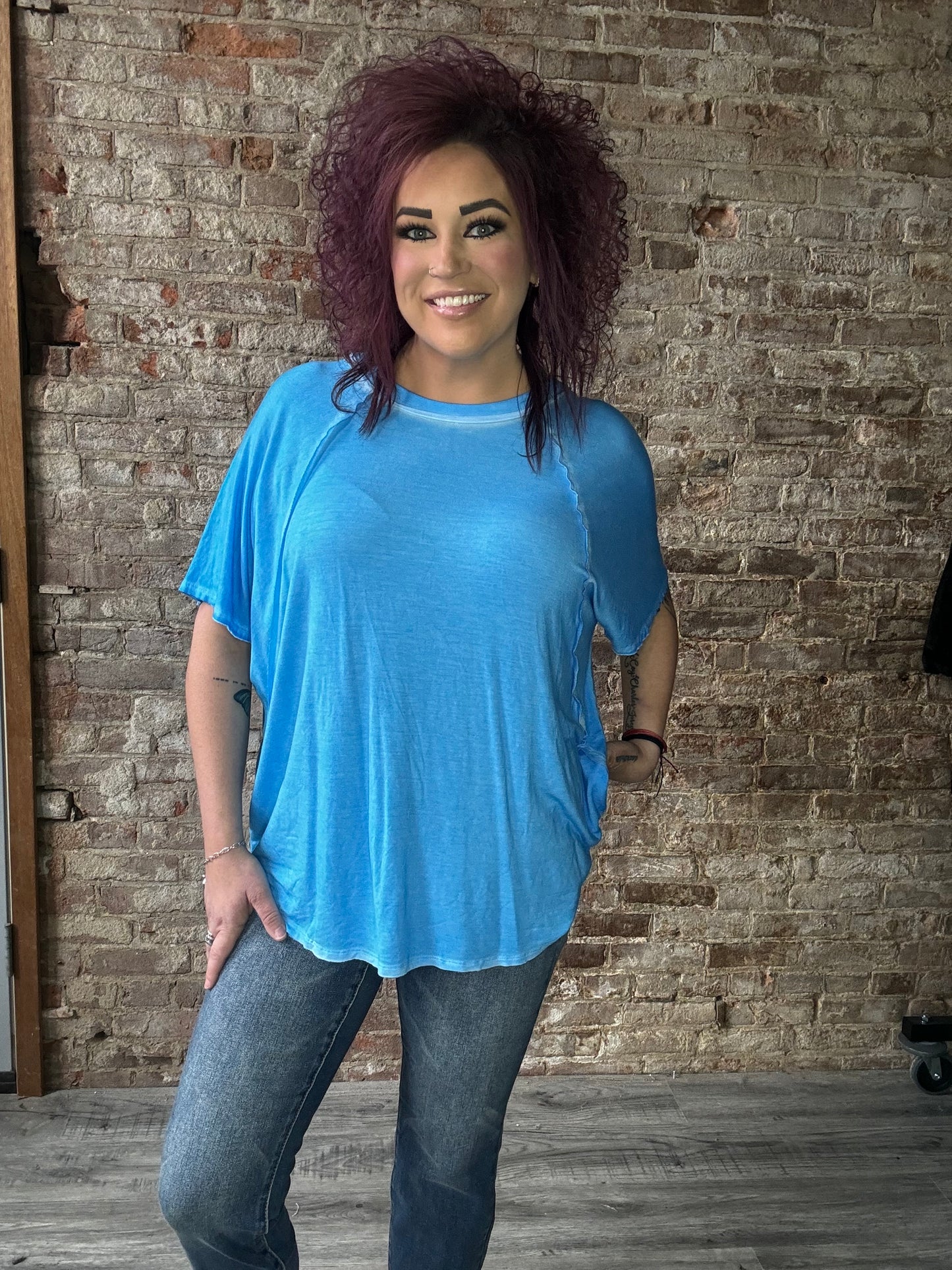 Sleek and Soft Top ~ Deep Sky