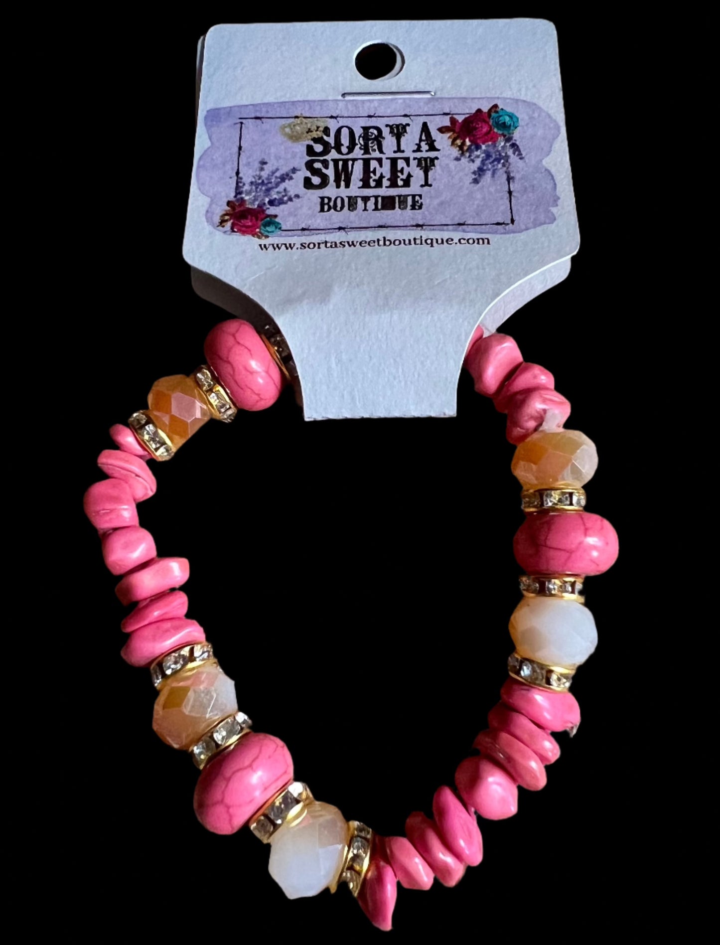 Coral Stretch Bracelet