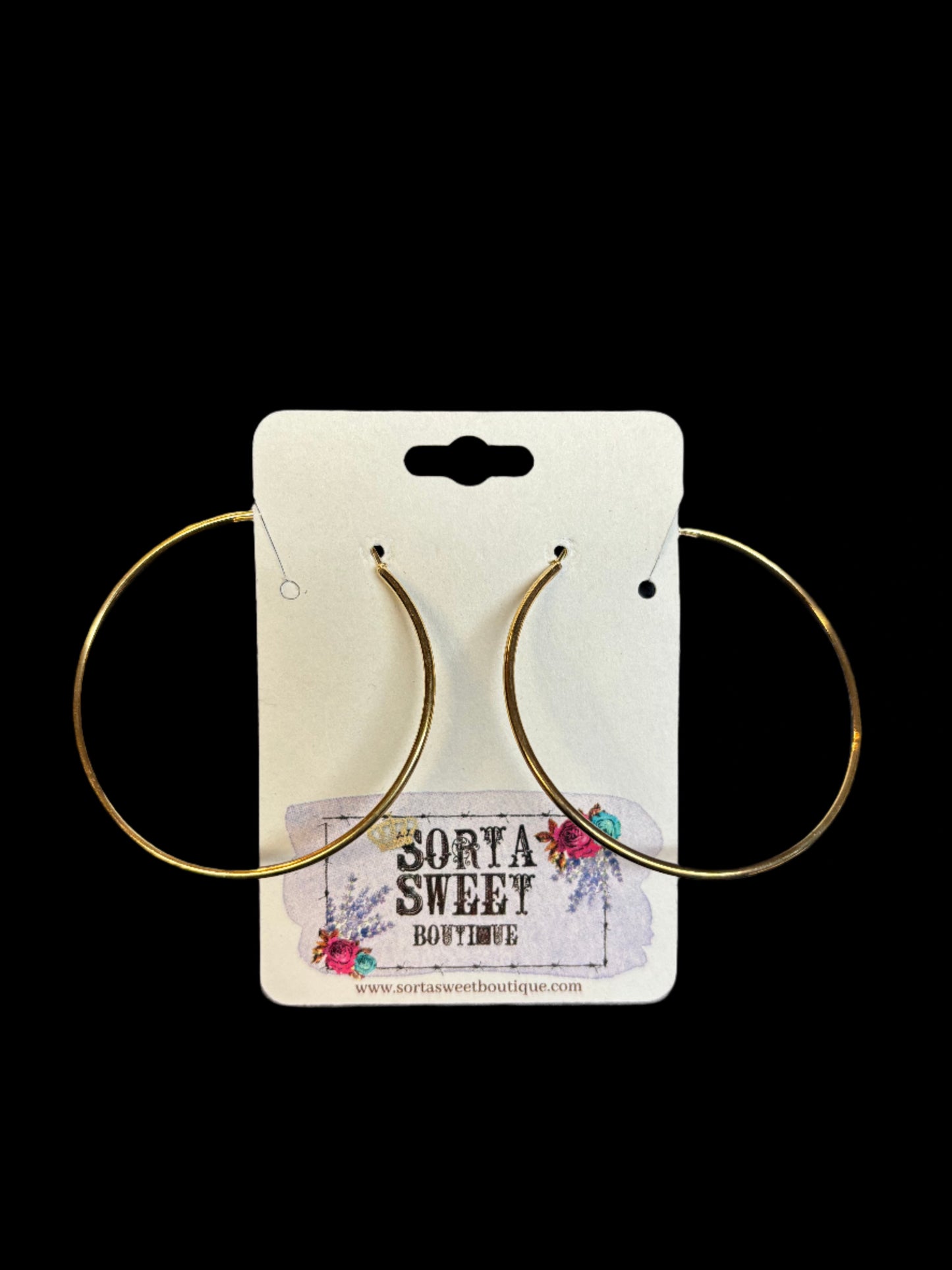 Simple Gold Hoops ~ Large